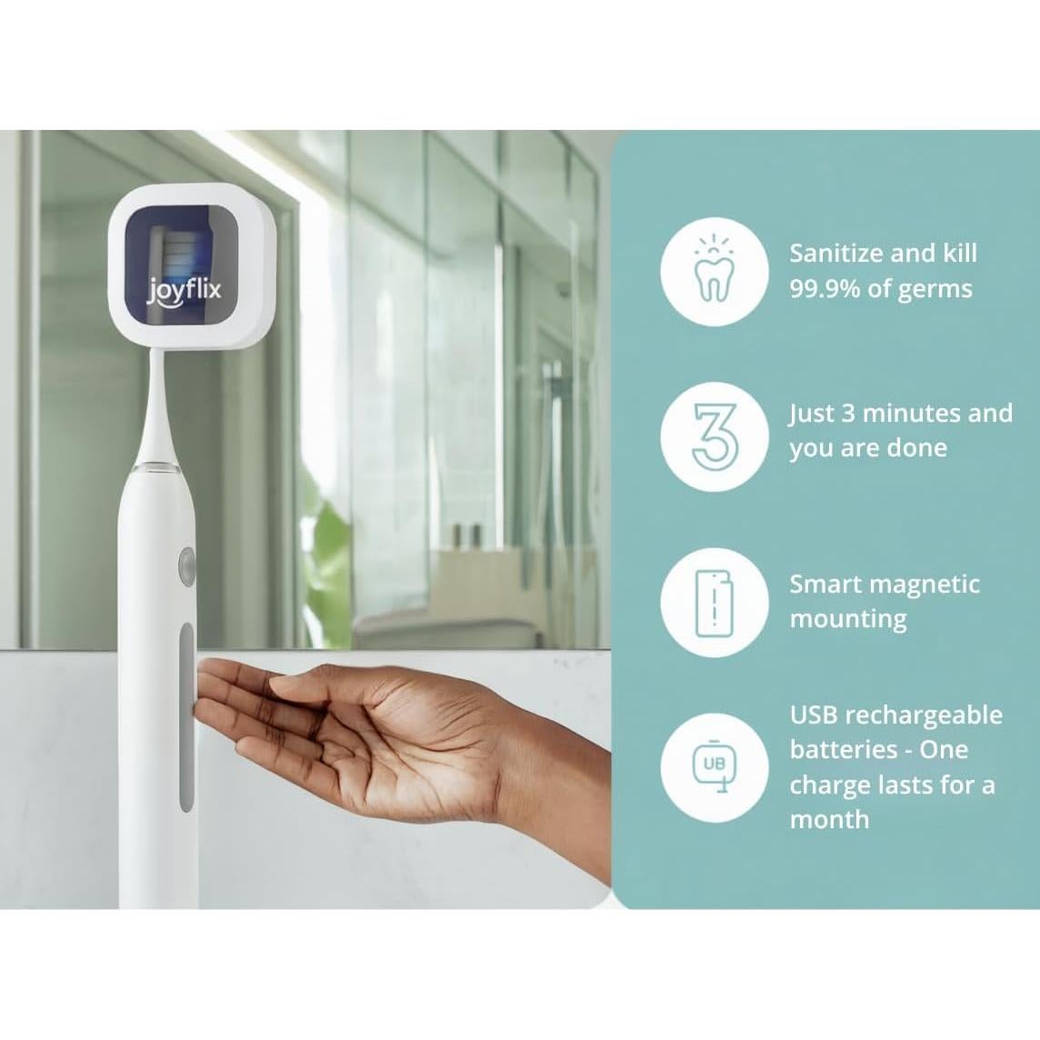 Desinfectante UV-C Portátil Joyflix para Cepillos de Dientes