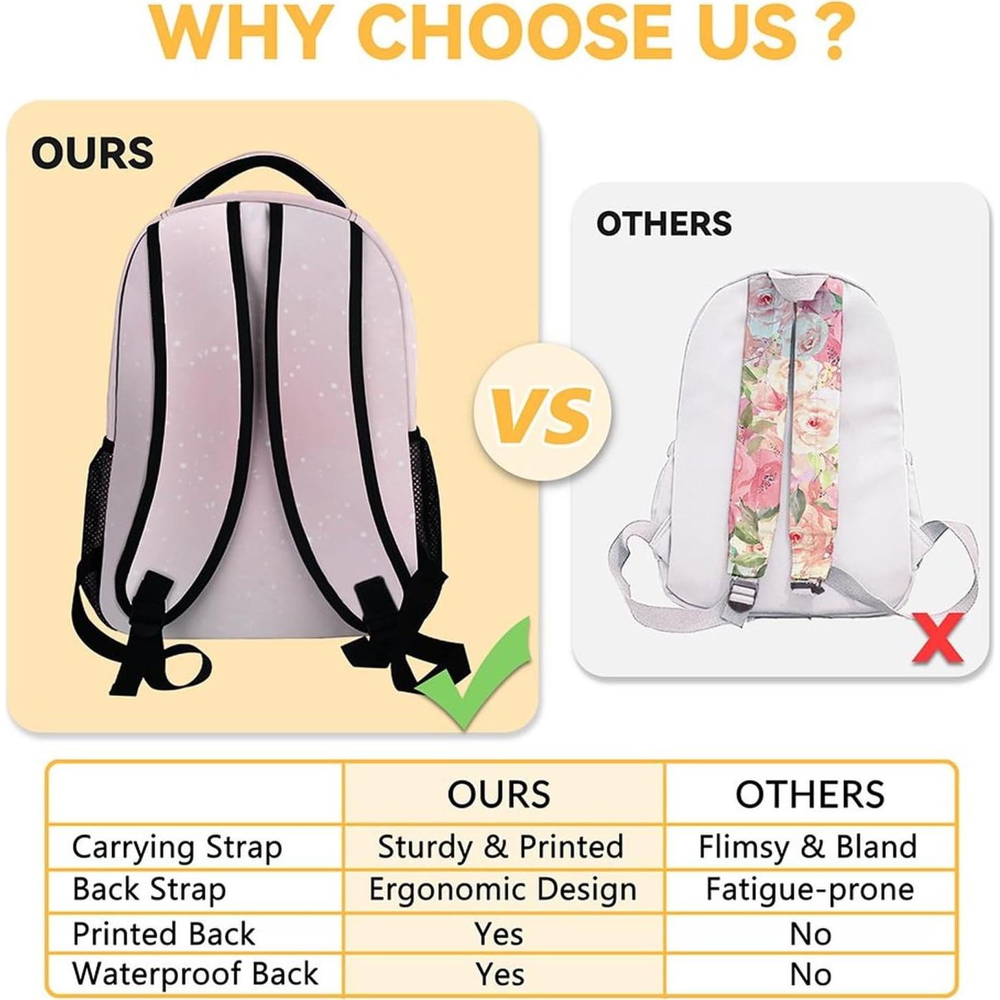 Mochila Escolar UNIKITTY Rosa 40.6x30.5x13.7 cm Ajustable