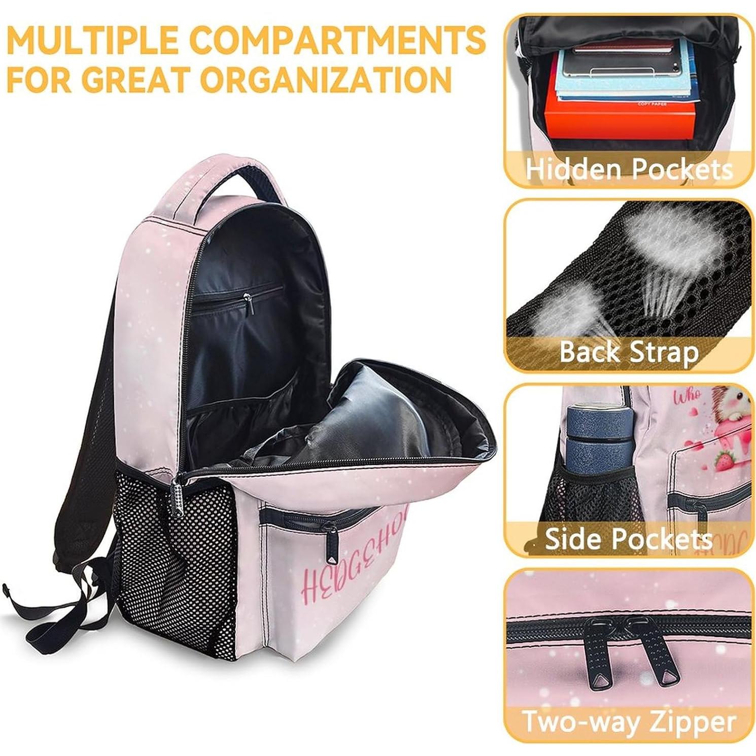 Mochila Escolar UNIKITTY Rosa 40.6x30.5x13.7 cm Ajustable