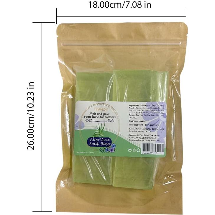 Base de Jabón Derretir y Verter Glicerina 480g Aloe Vera