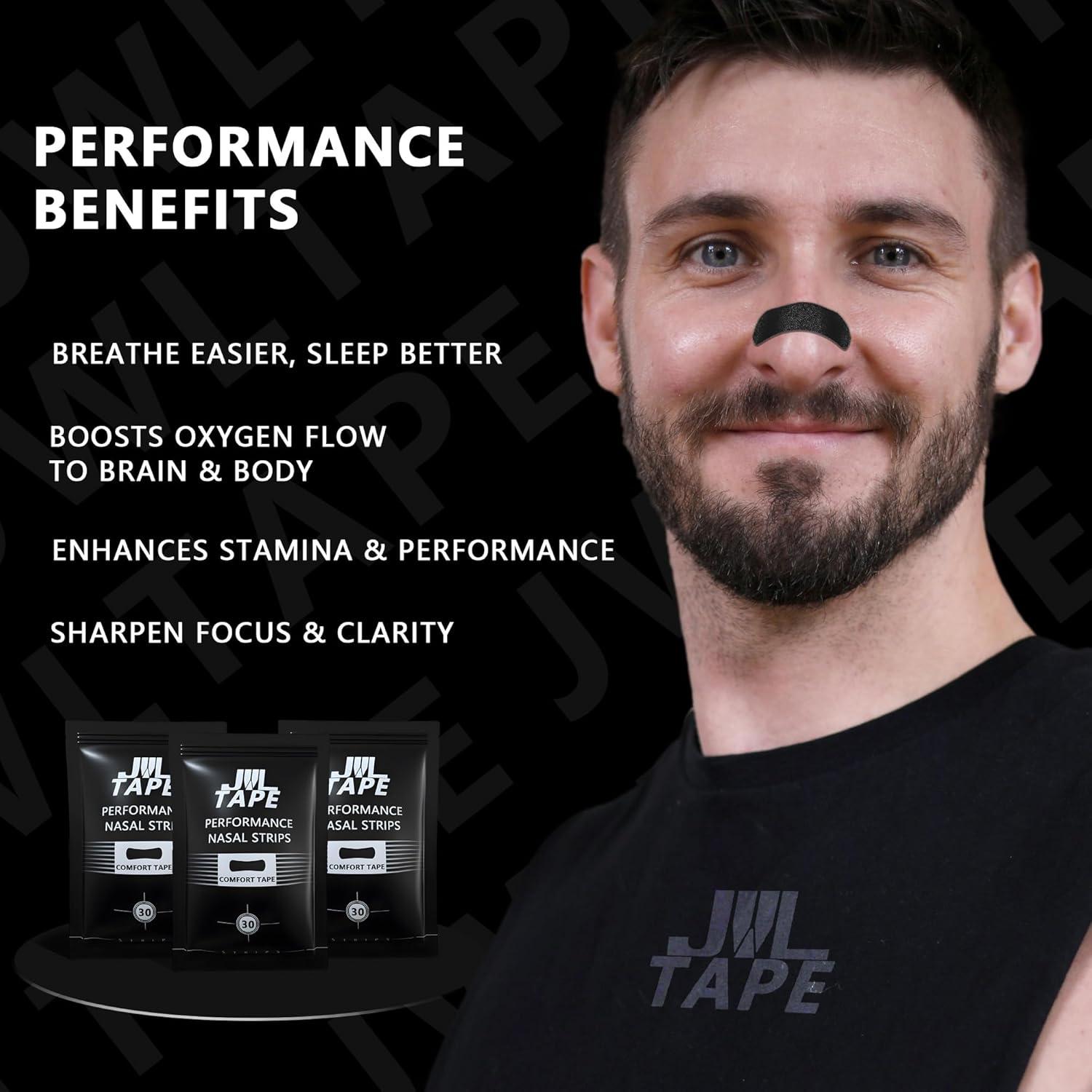 Tiras Nasales JWLTAPE Fuerza Extra 30 Unidades para Dormir y Deporte