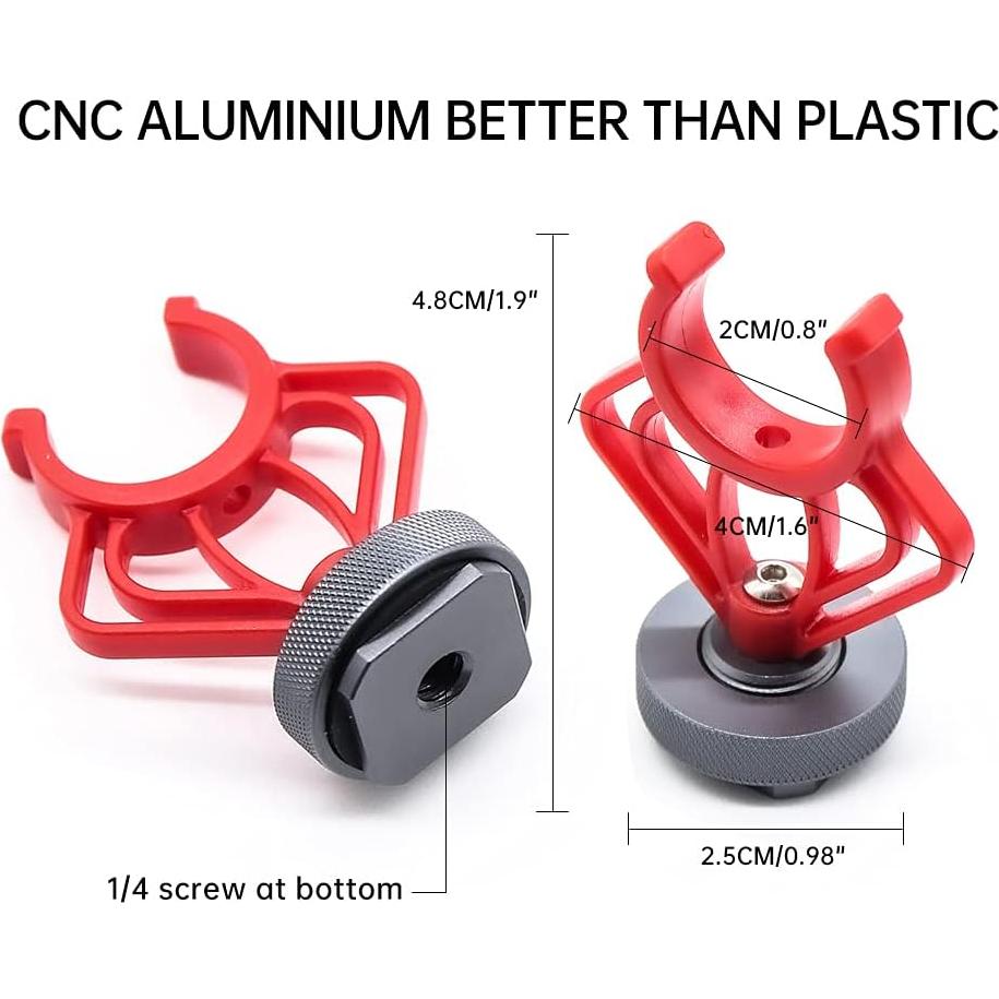Soporte de Montaje de Choque para Micrófono RODE Aluminio 2PCS