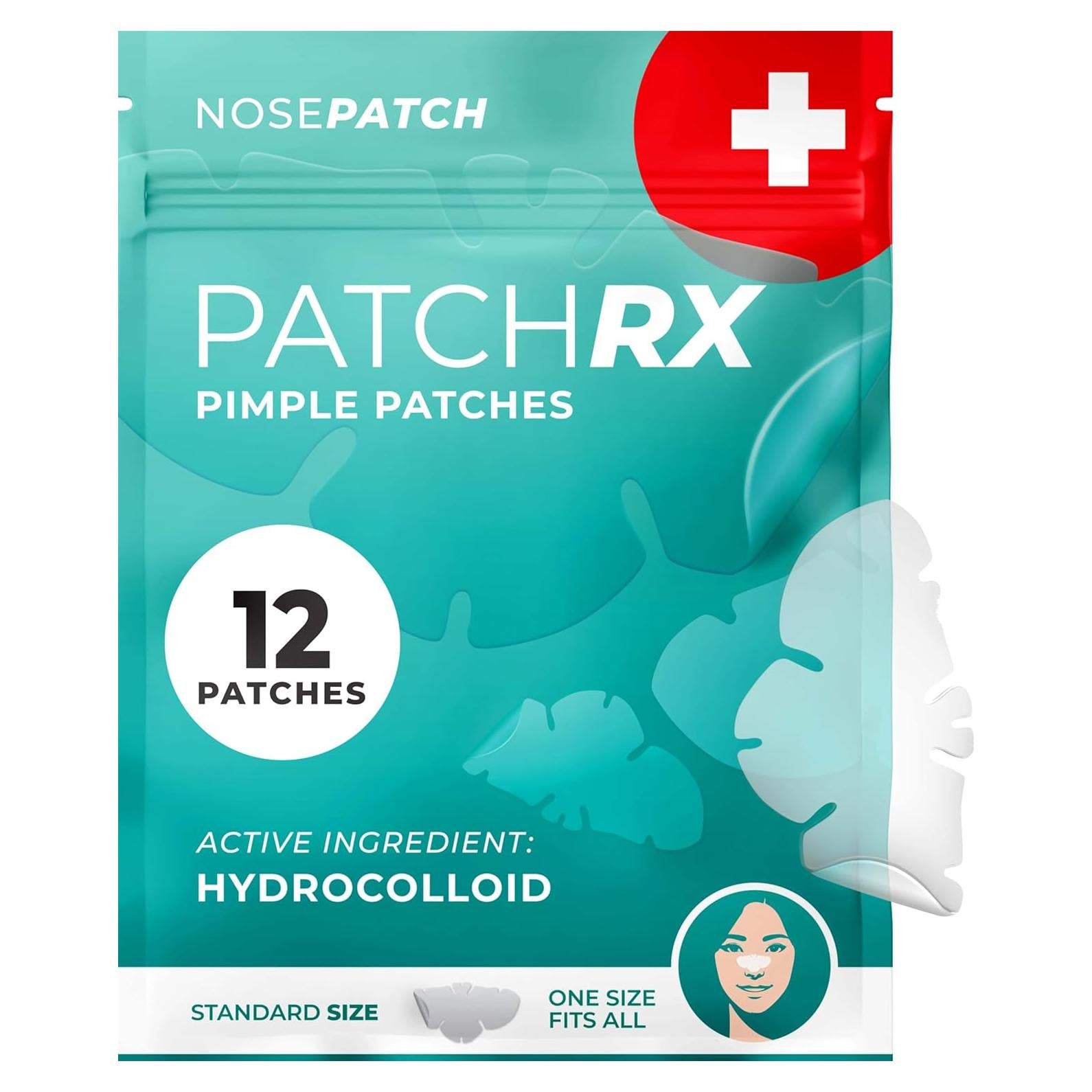 Parches para Granos PatchRx Nariz 12 Piezas Hidrocoloide