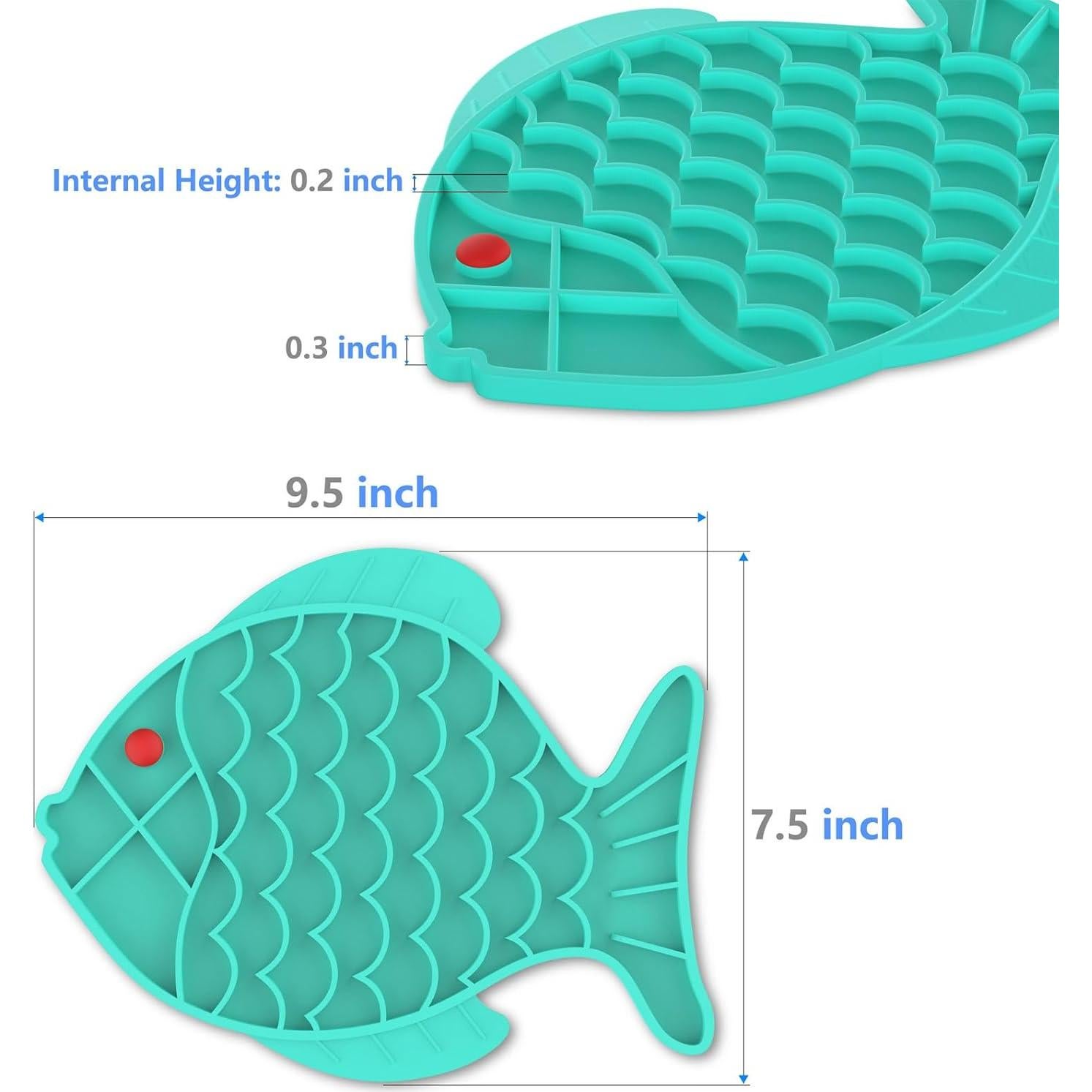 2 Comederos Lentos para Gatos Tekcoo, Silicona Antideslizante