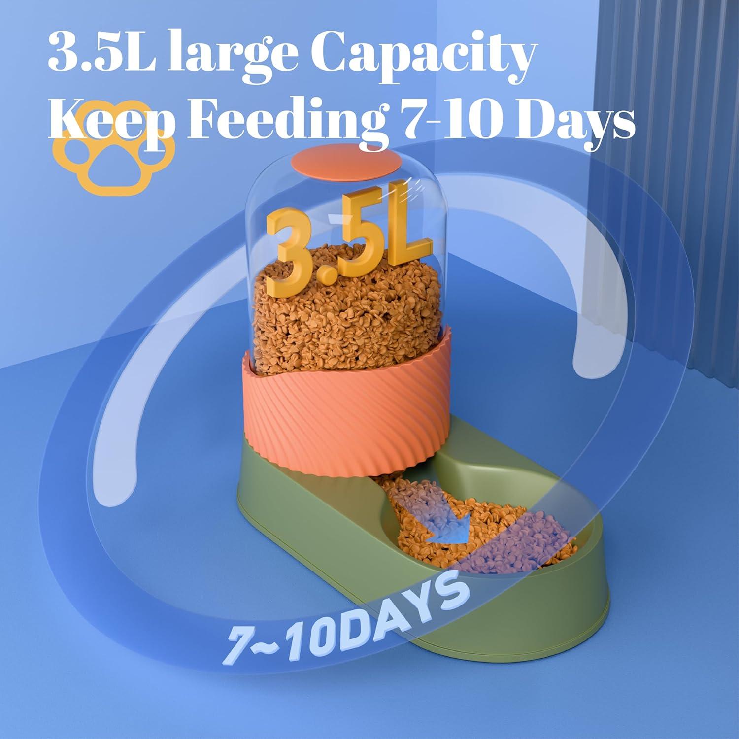 Comedero Automático y Dispensador de Agua NAHANGPET 3.78L