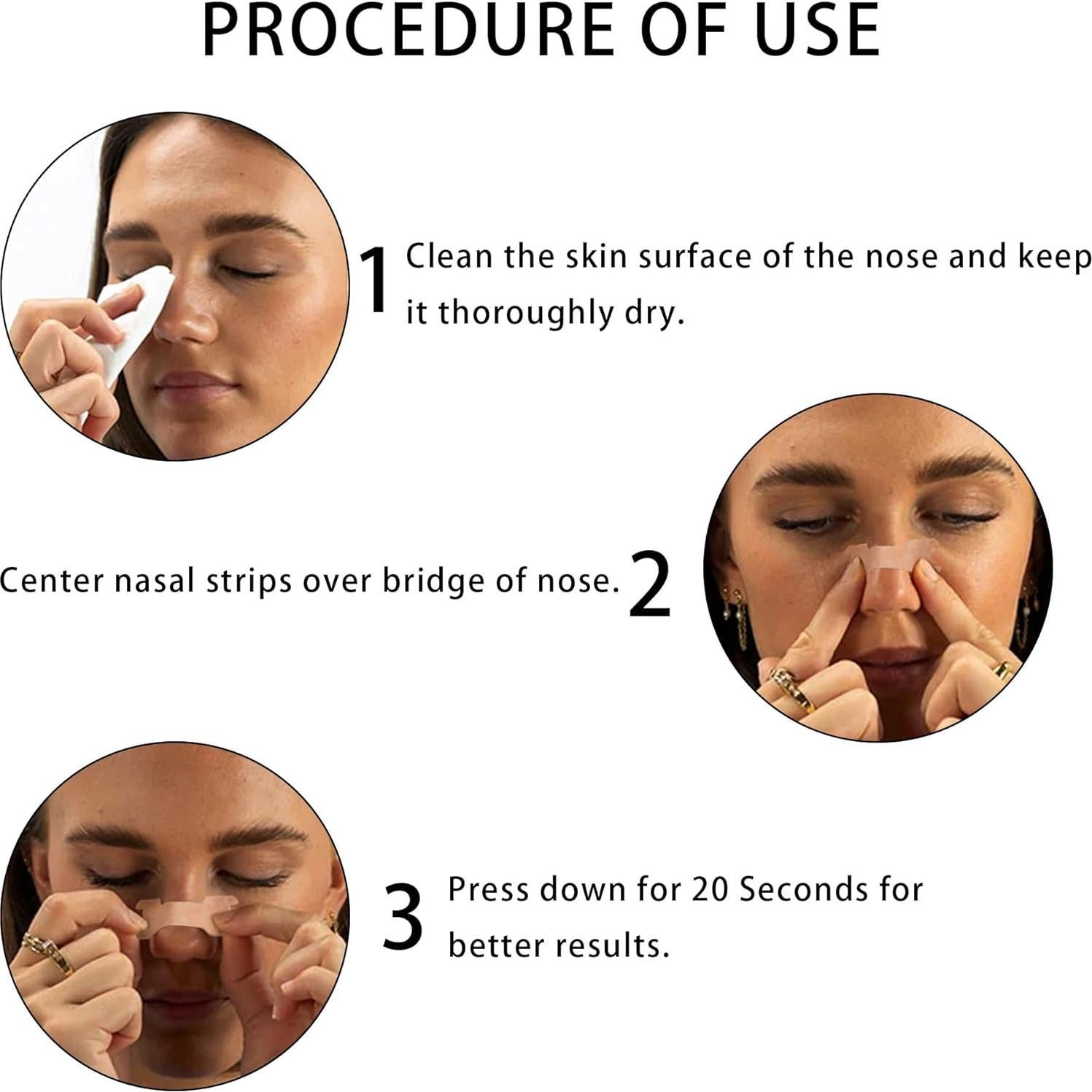 Tiras Nasales Antisnoring WAYLIT 30 Unidades Alivio Congestión