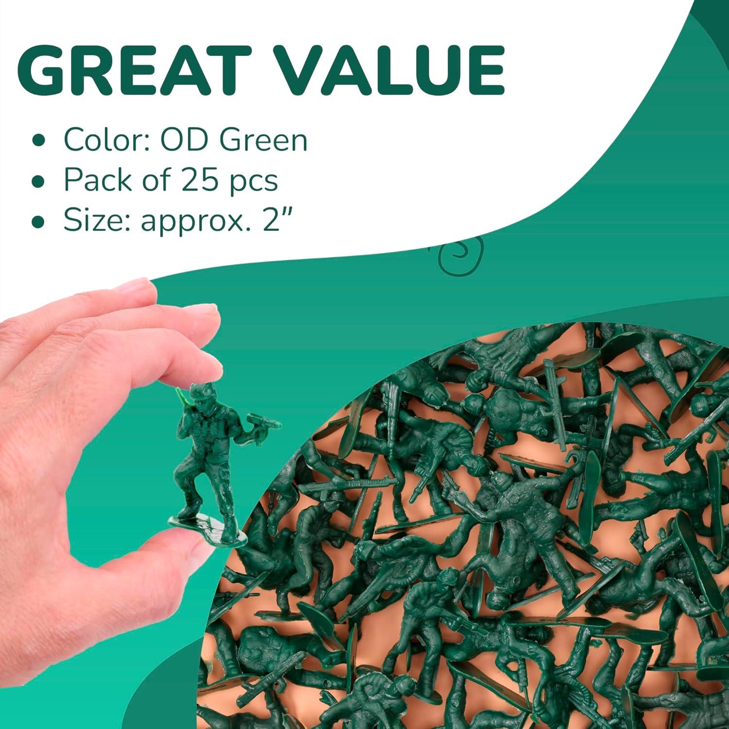 Figuras de Acción Soldados Entervending - 25 Piezas 5cm