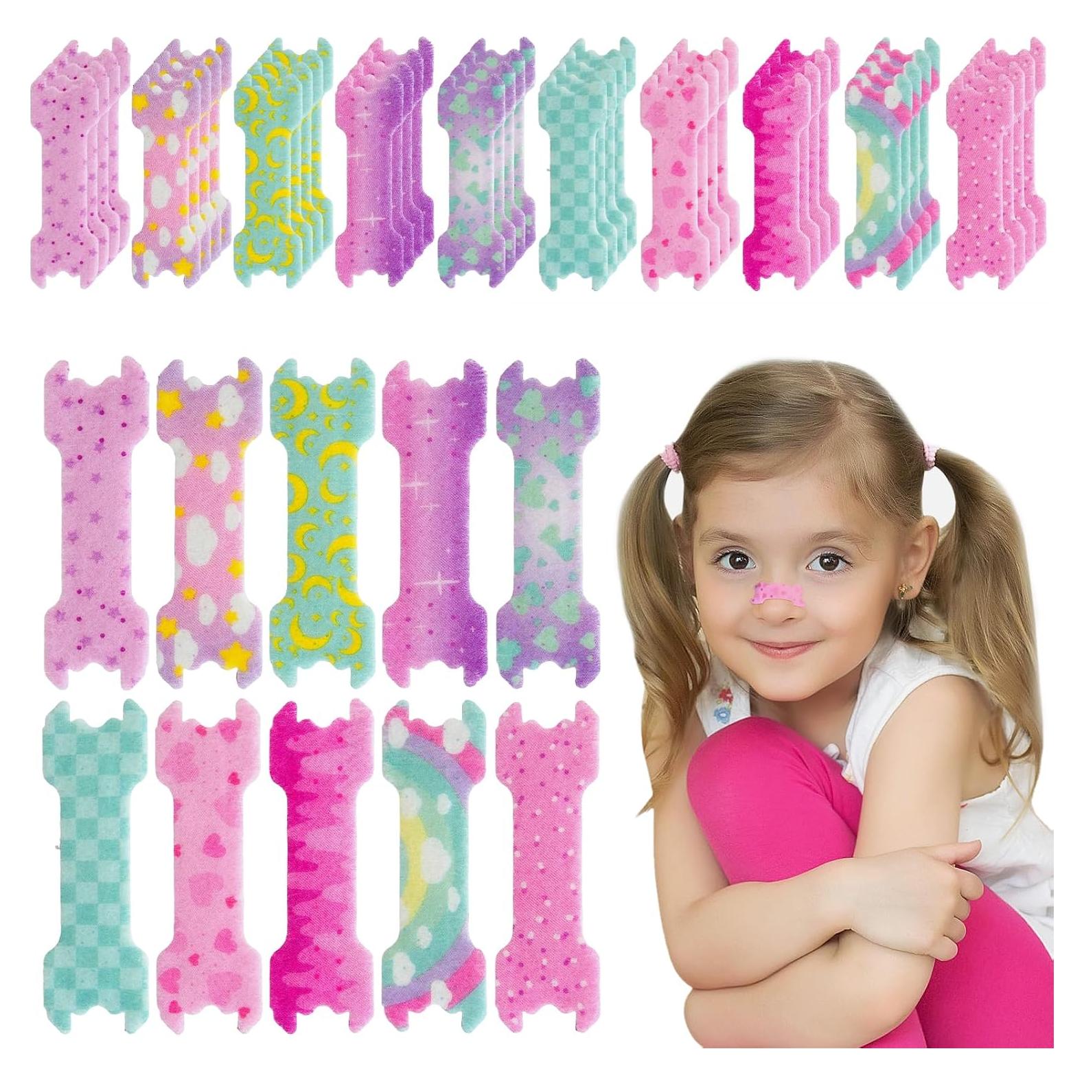 Tiras Nasales para Niños CMINAUS 40 Piezas Patrones Divertidos