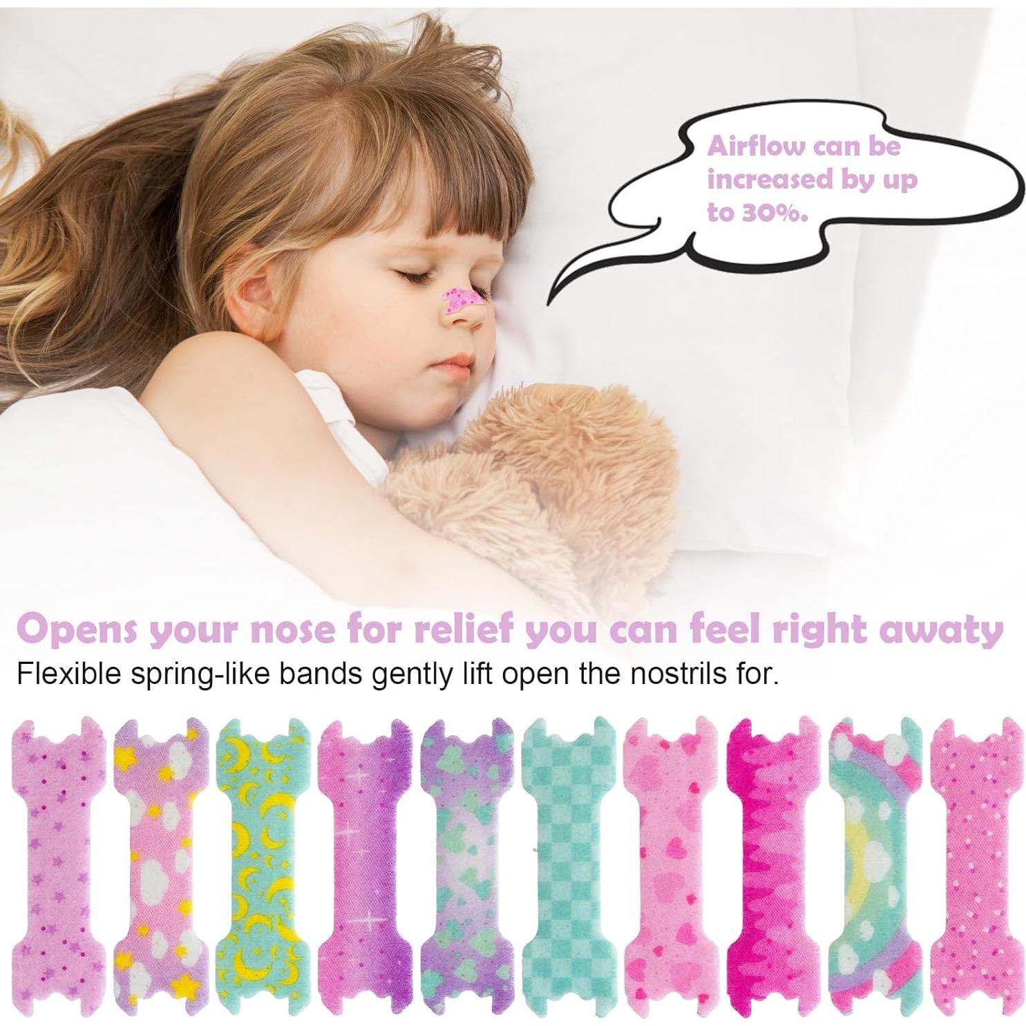 Tiras Nasales para Niños CMINAUS 40 Piezas Patrones Divertidos