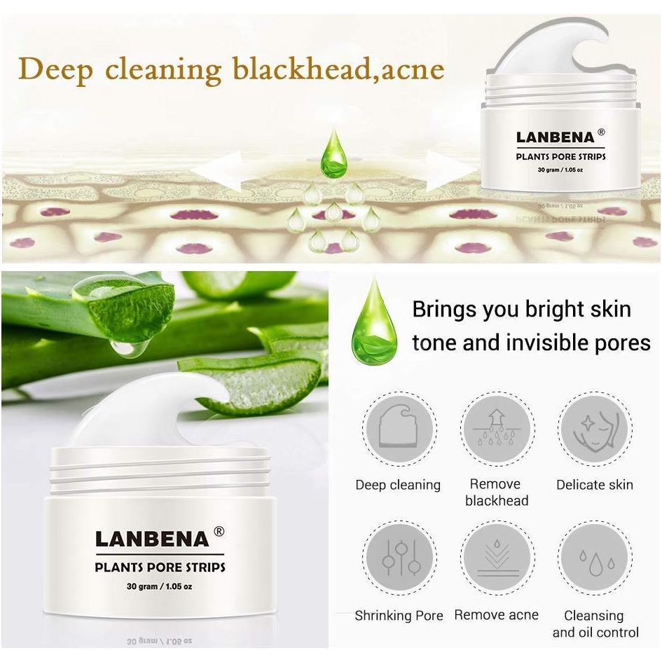 LANBENA Tiras para Nariz 2.0 con Ácido Salicílico 60 Pcs