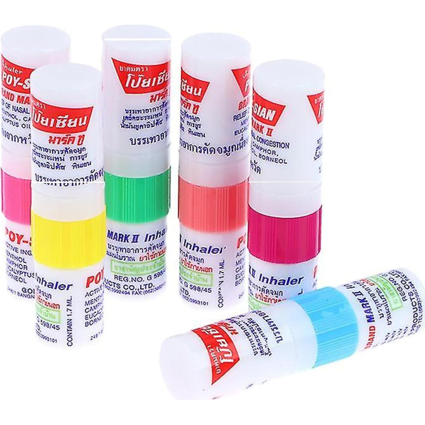 Inhalador Nasal Aromaterapia POY-SIAN Mark II - 6 Piezas