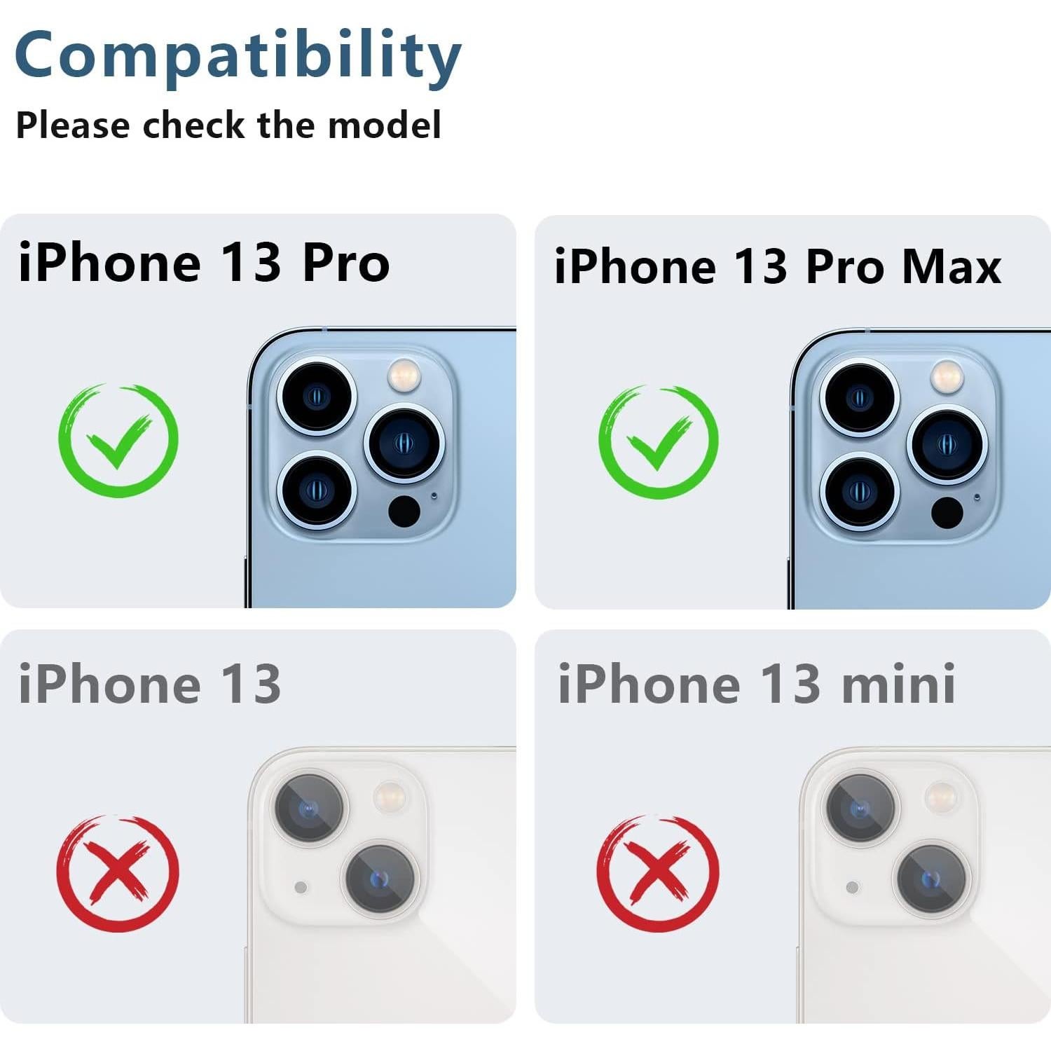 Protector de Lente de Cámara Korecase para iPhone 13 Pro Max - 2 Piezas