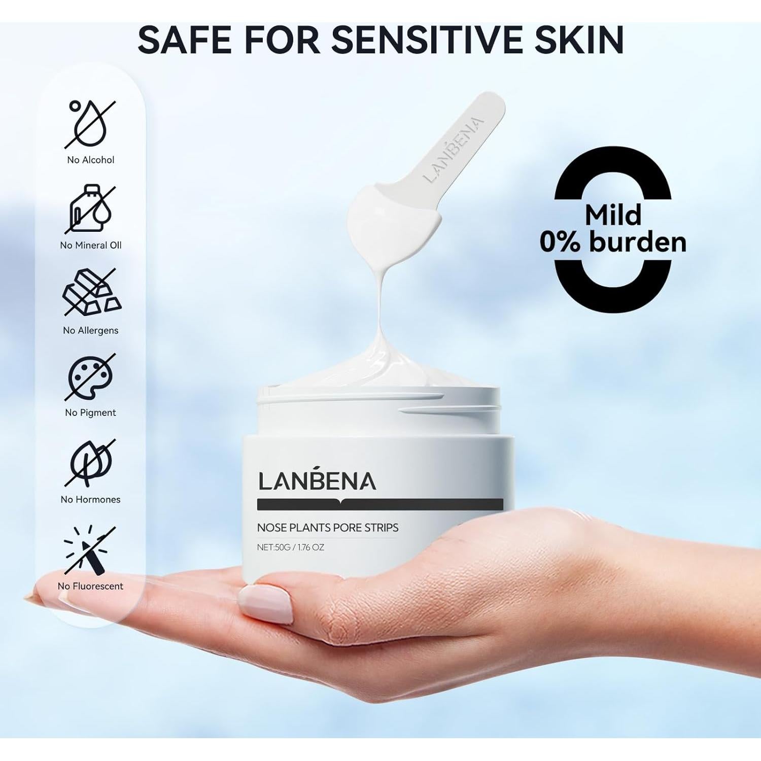 Tiras Nasales LANBENA para Puntos Negros 100 piezas