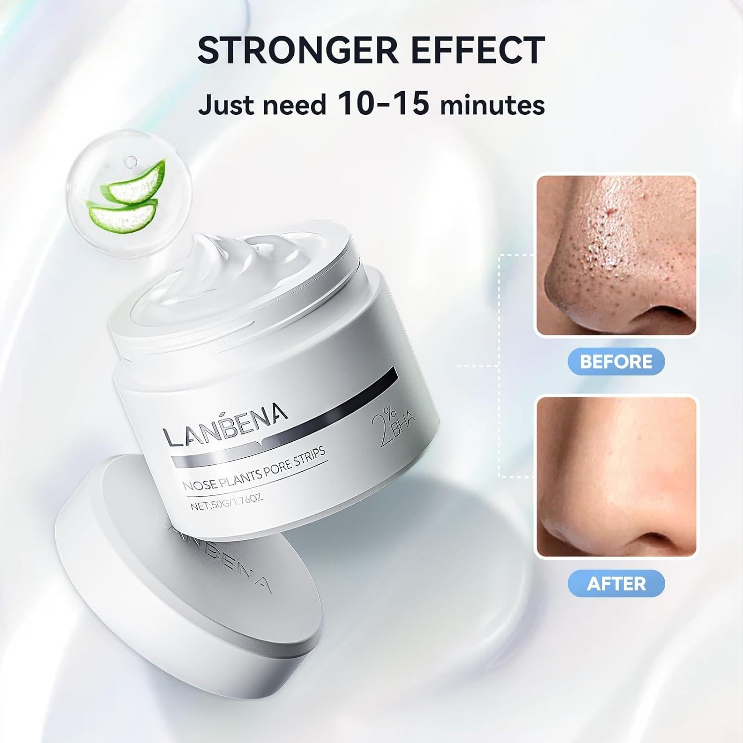 Tiras Nasales LANBENA para Puntos Negros 100 piezas