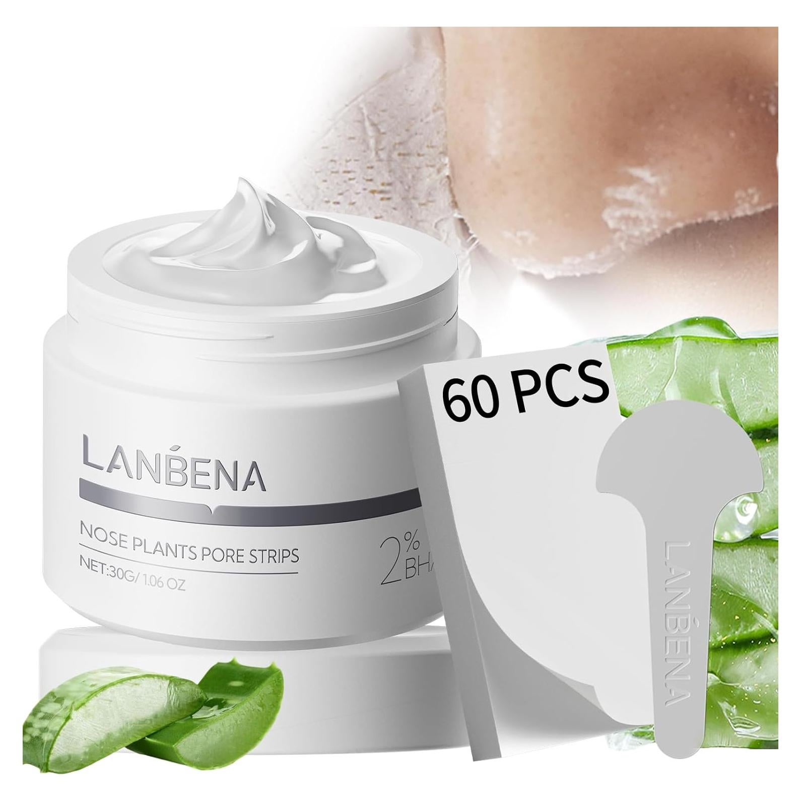 Tiras Nasales LANBENA para Puntos Negros - 60 Tiras