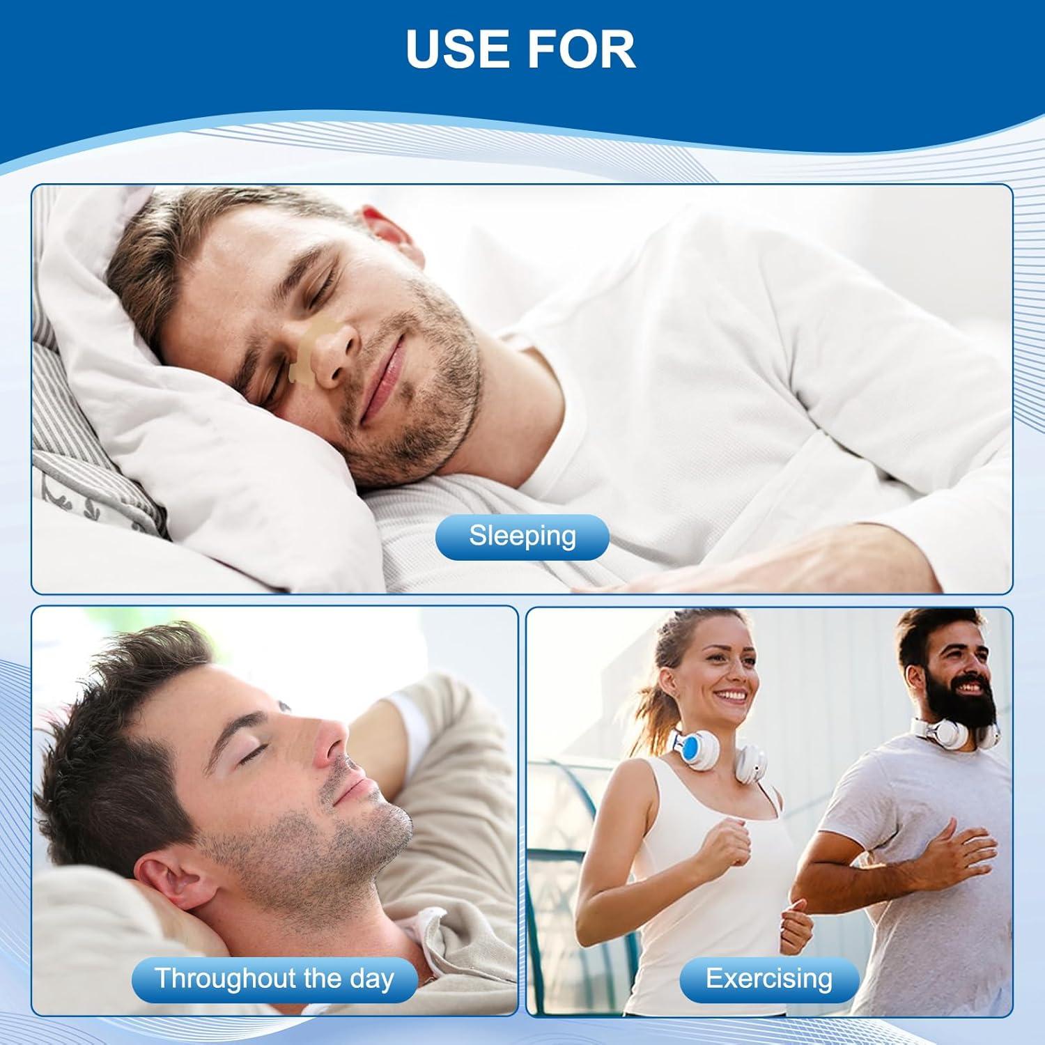 Tiras Nasales MQ Mejoradas para Ronquidos 50 Unidades