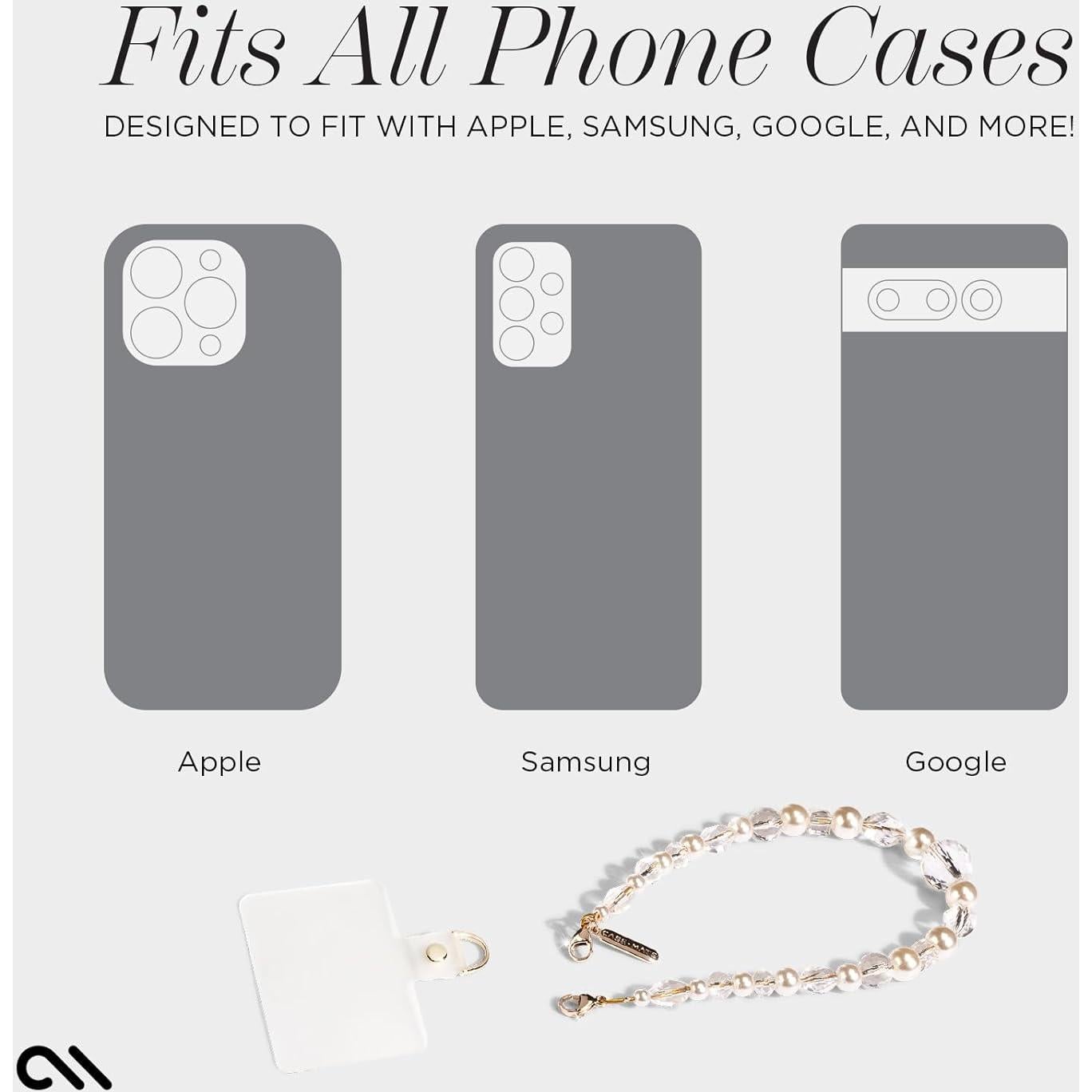 Correa de Muñeca Case-Mate para Teléfono - Perlas y Cristales