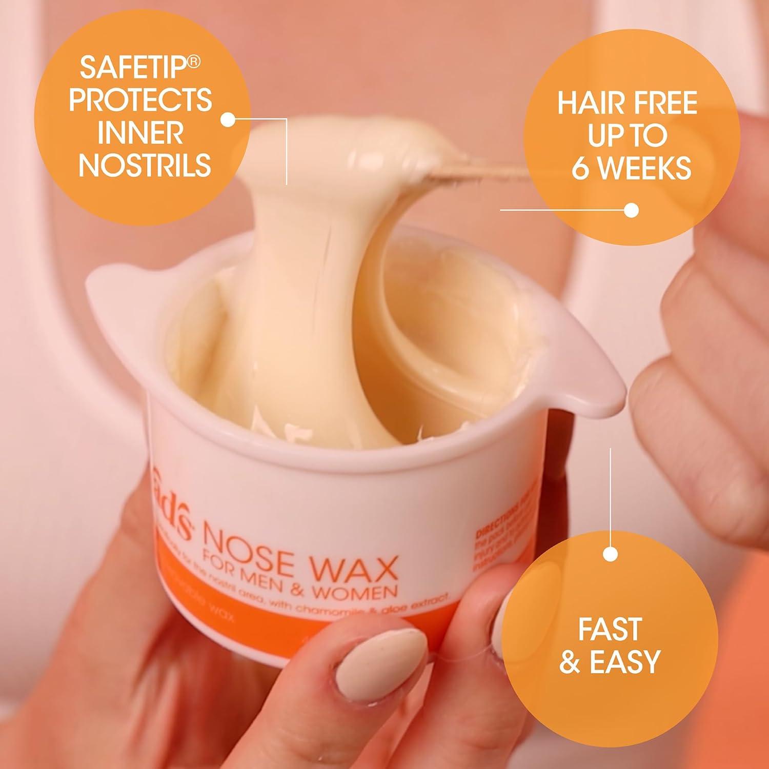 Kit de Cera para Nariz Nad's 45g - Eliminación Vello Nasal