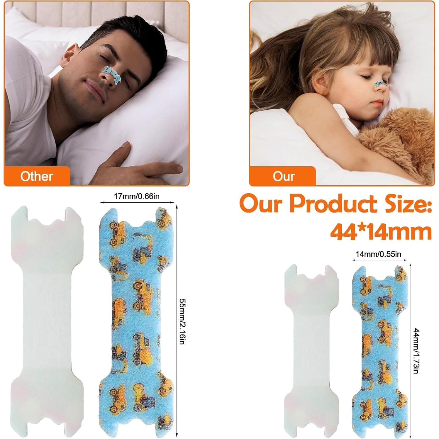 80 Tiras Nasales para Niños Stranthother 4,39x1,40 cm