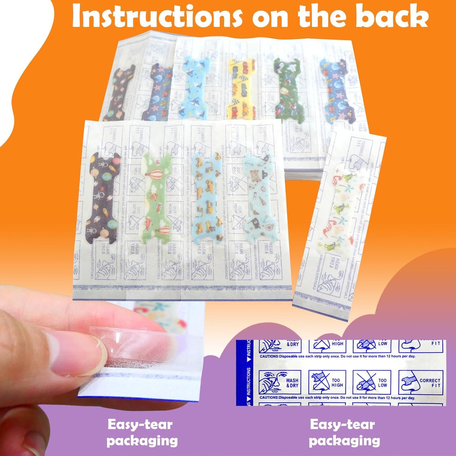 80 Tiras Nasales para Niños Stranthother 4,39x1,40 cm