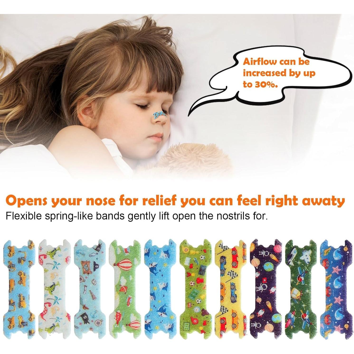 80 Tiras Nasales para Niños Stranthother 4,39x1,40 cm