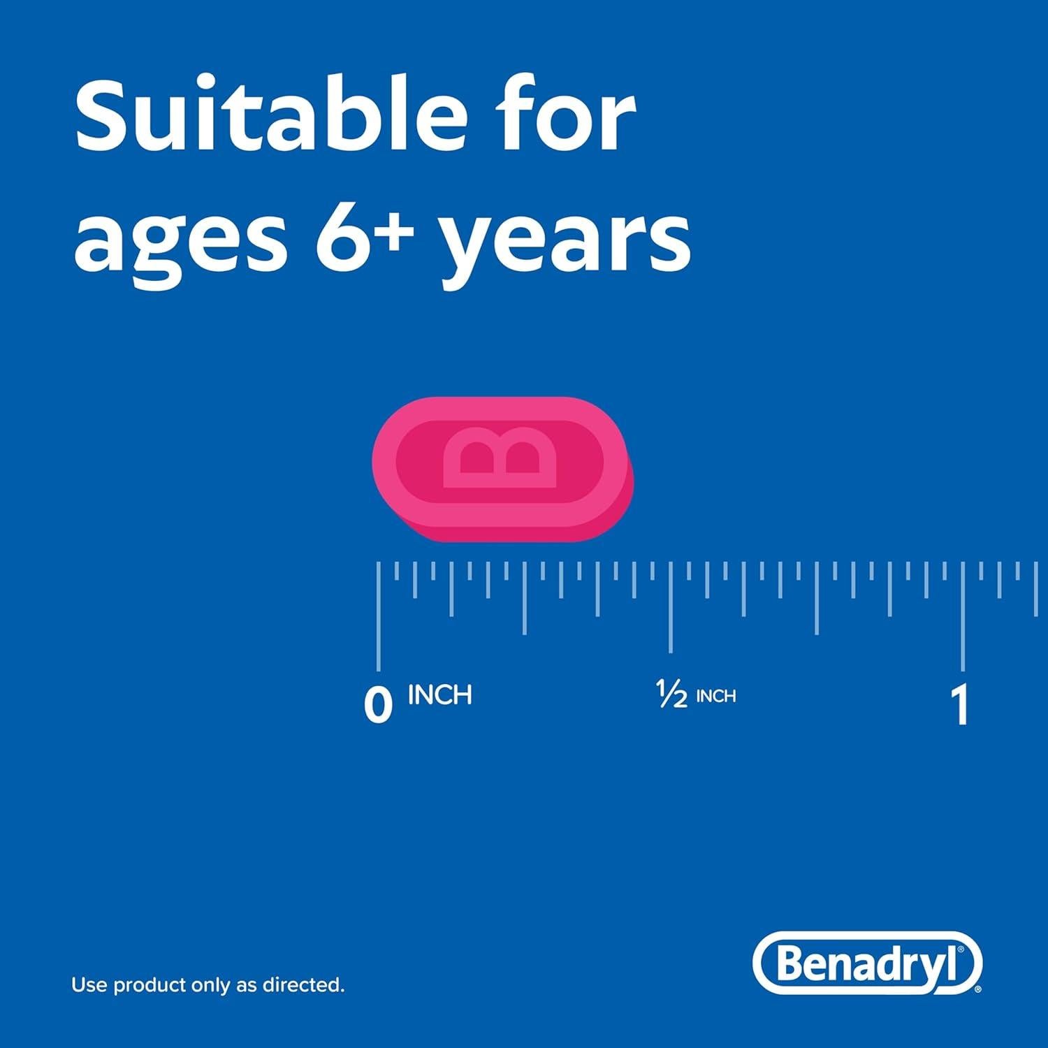 Benadryl Ultratabs 25 mg Antihistamínico Alivio Alergias 24 ct