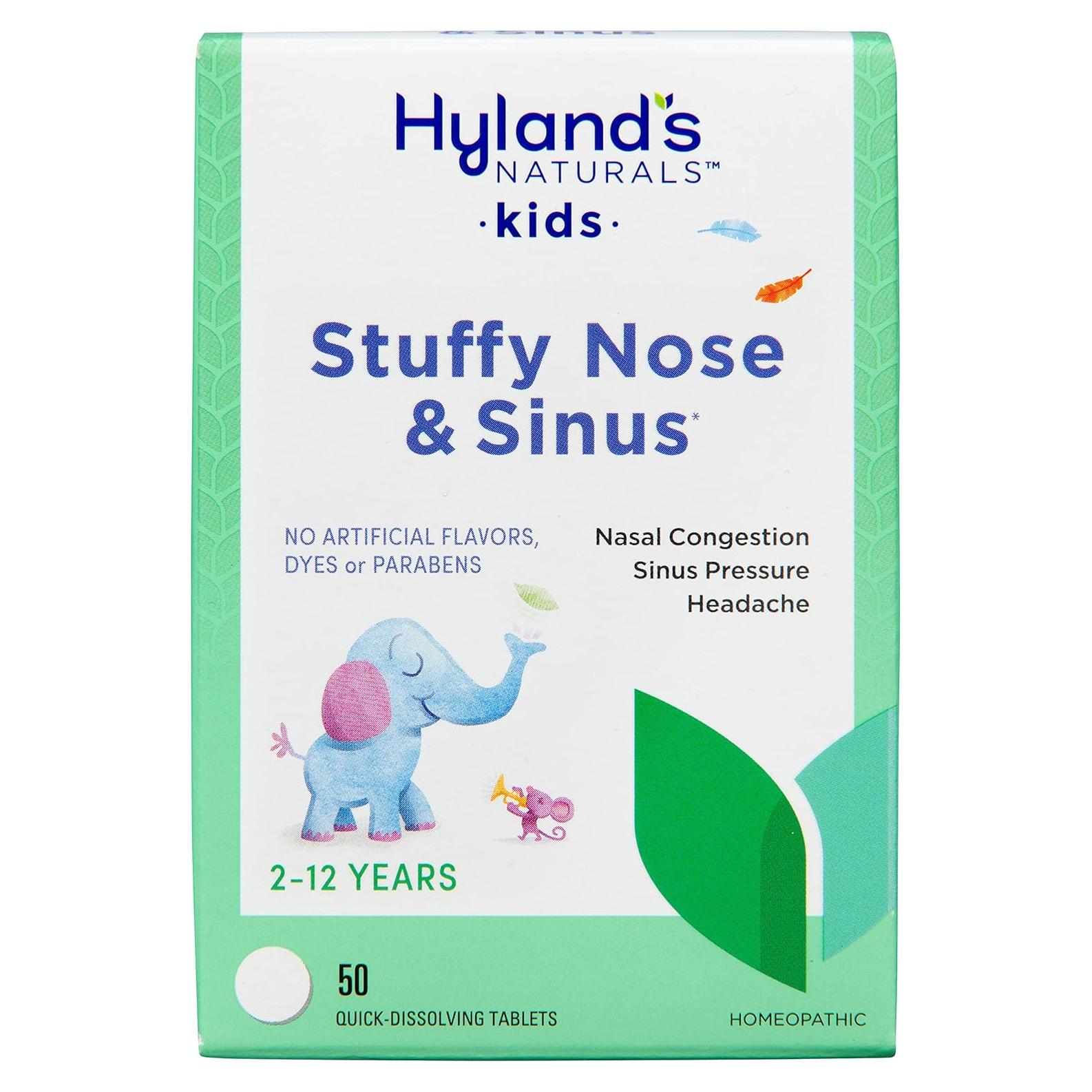 Tabletas Hyland's para nariz tapada y senos nasales 50u