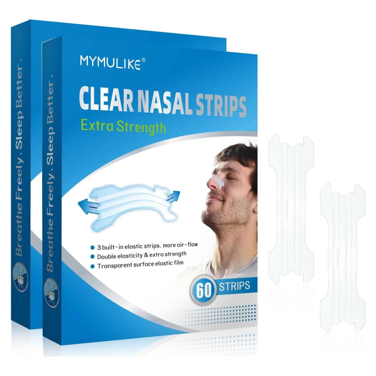 Tiras Nasales MYM 60 Piezas Fuerza Extra para Dormir