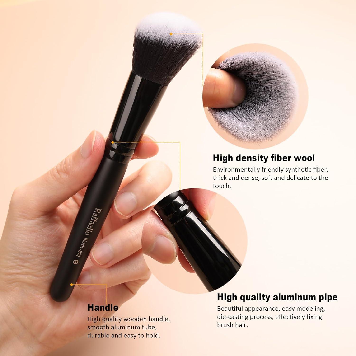 Conjunto de Pinceles de Maquillaje Raffaello 15 Piezas