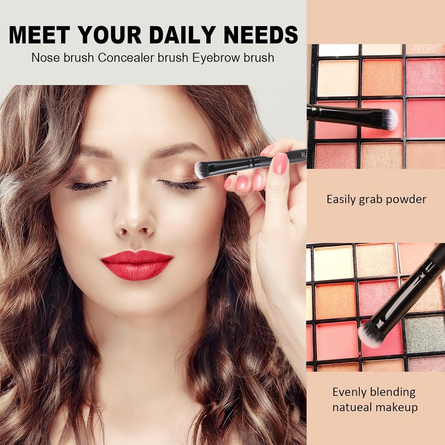 Conjunto de Pinceles de Maquillaje Raffaello 15 Piezas