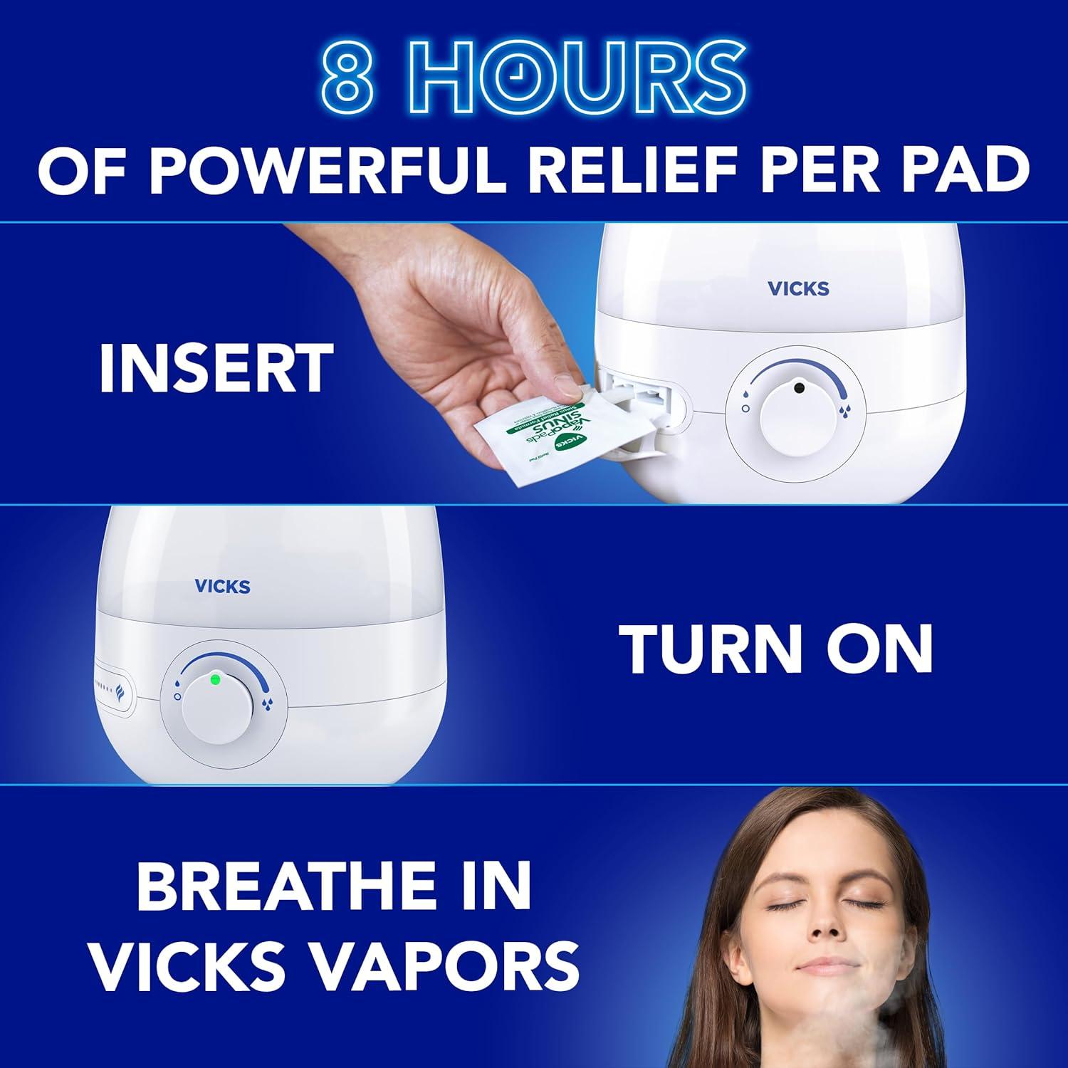 Vicks VapoPads 20 Repuestos Aromáticos para Senos