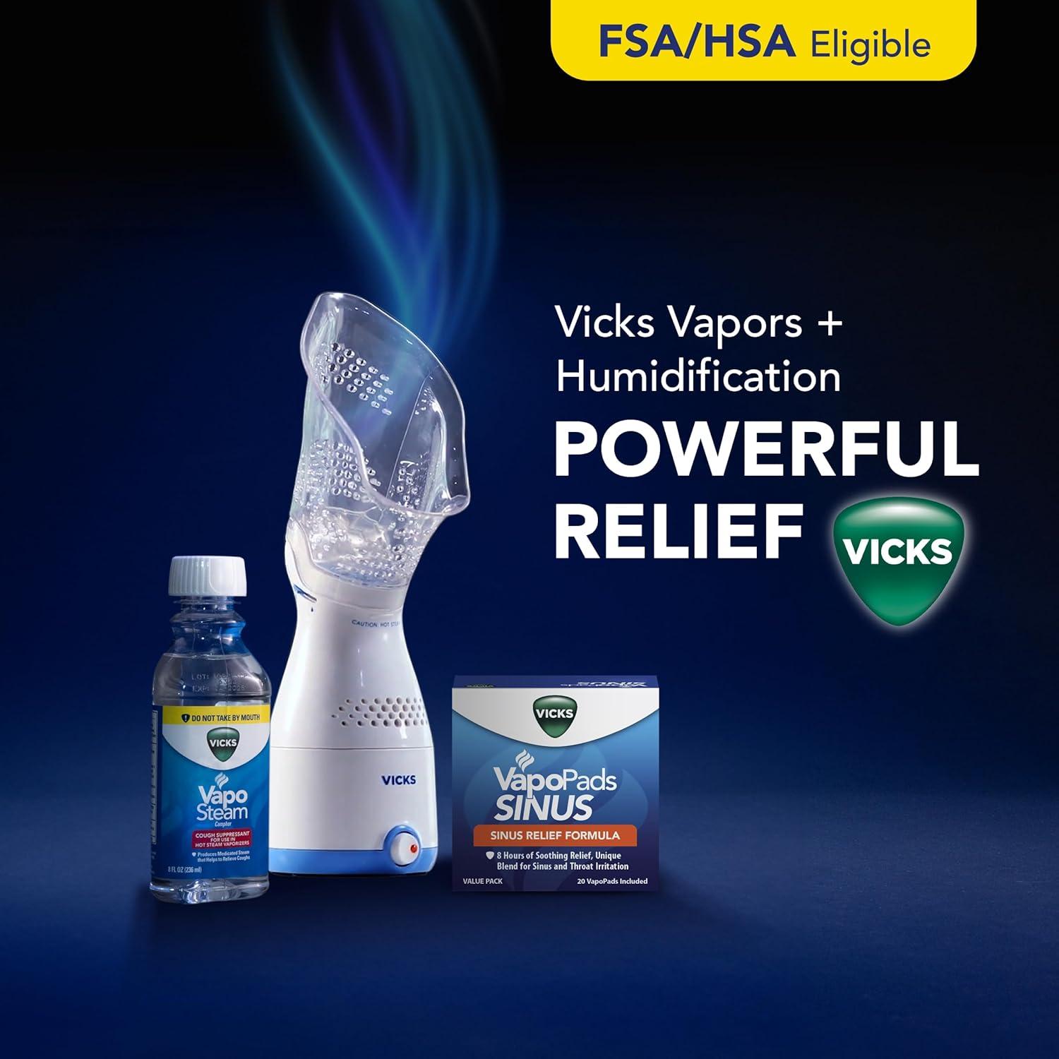 Vicks VapoPads 20 Repuestos Aromáticos para Senos