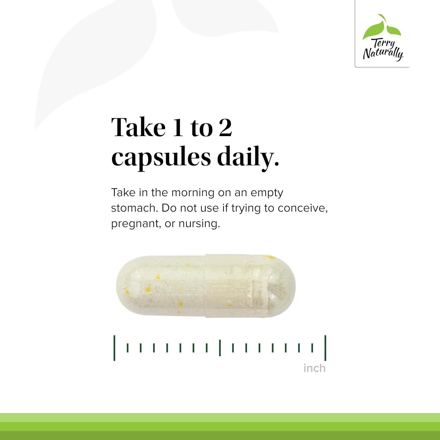 Suplemento Nutricional Terry Naturally Cuidado de Tiroides 60 Cápsulas