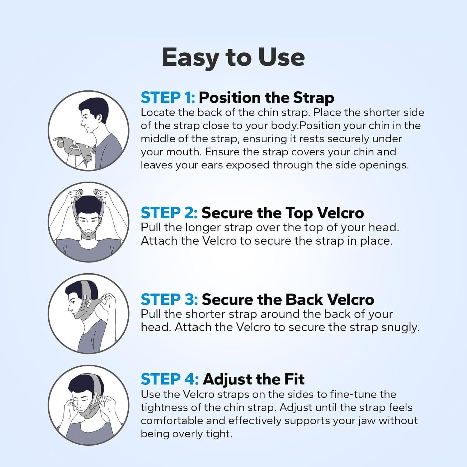 Correa para Barbilla SleepSloth Anti-Ronquidos Ajustable