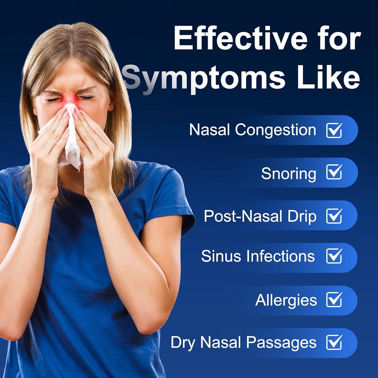 Botella Lavado Nasal MAOEVER 300 ml con 30 Paquetes Sal