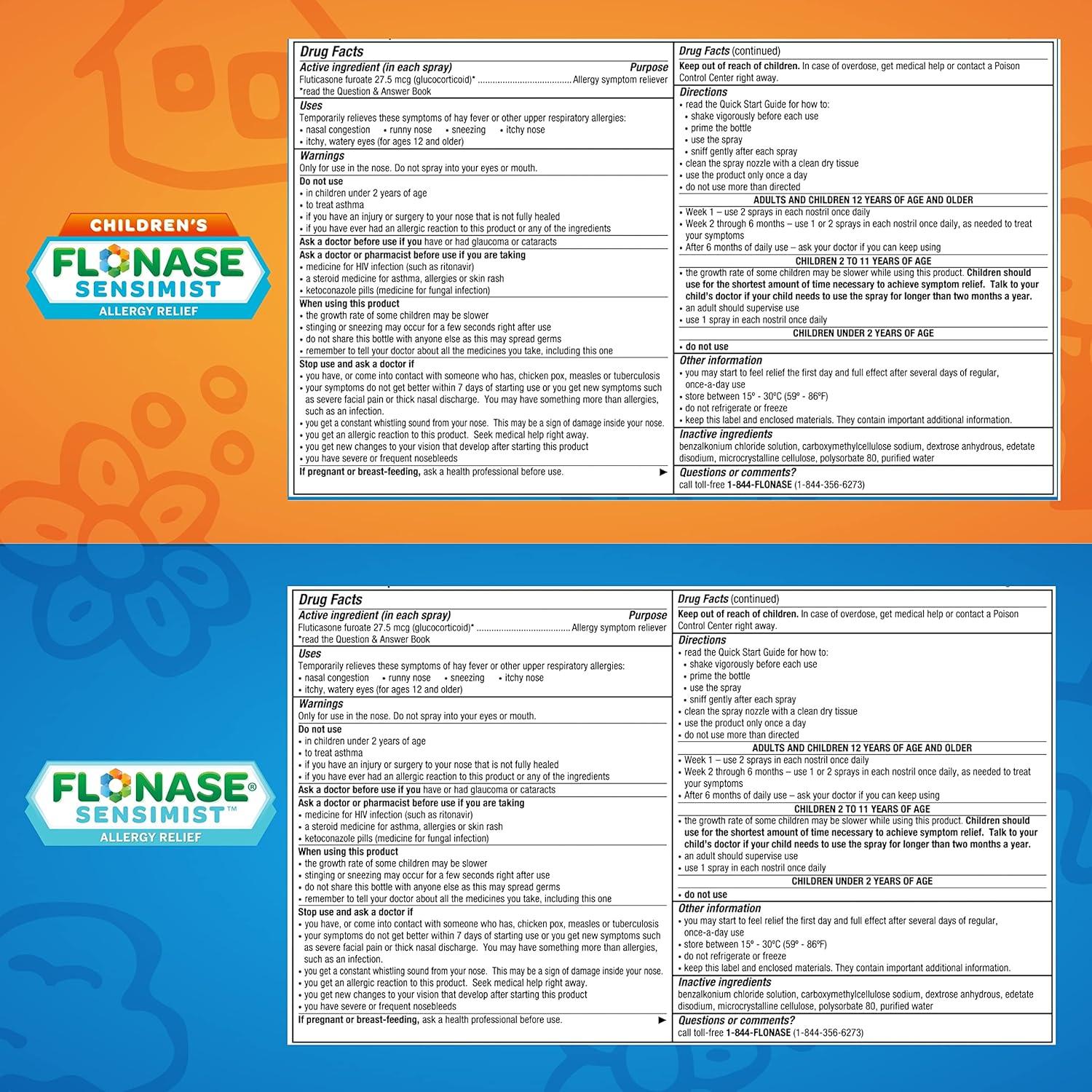 Flonase Sensimist Spray Nasal Familiar 120 Aerosoles