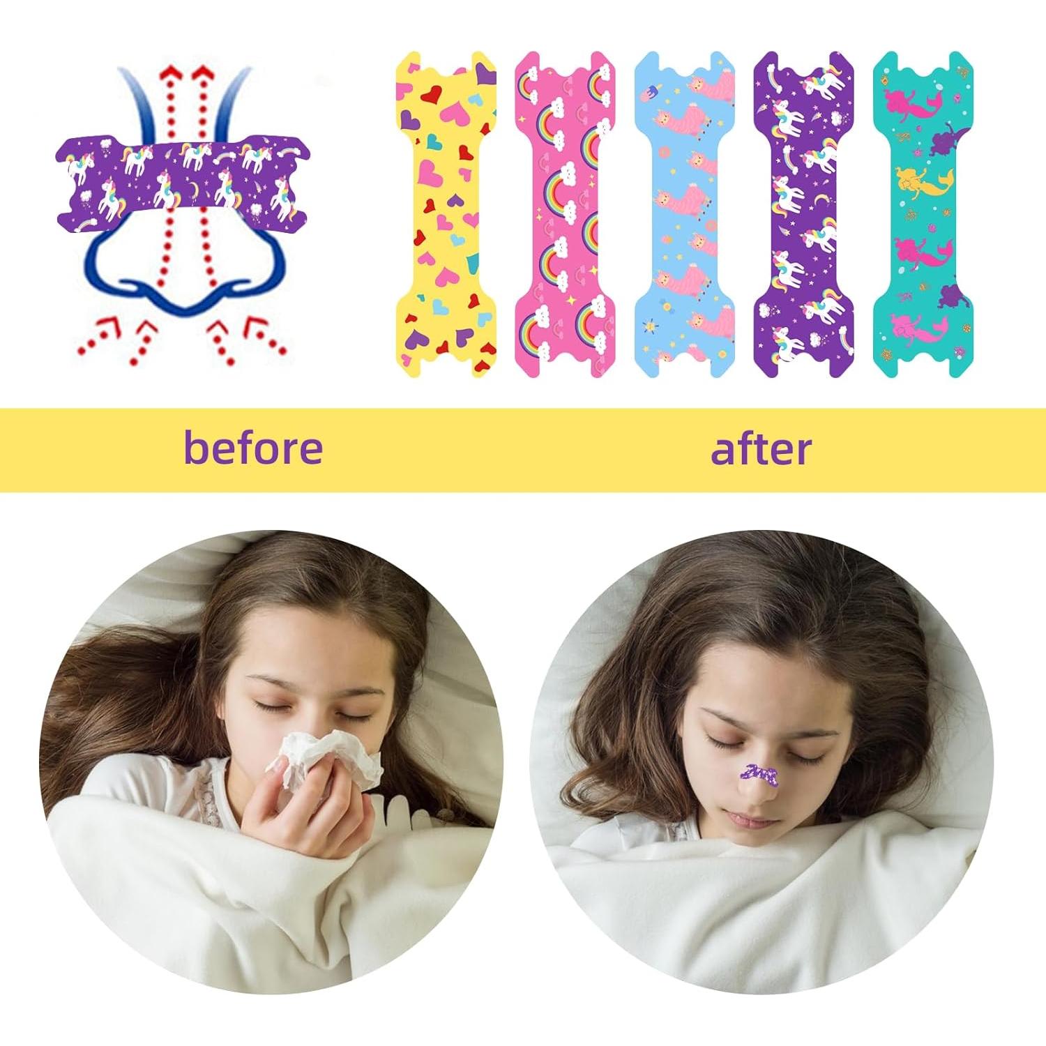 30 Tiras Nasales para Niños Stranthother Anti-Ronquidos