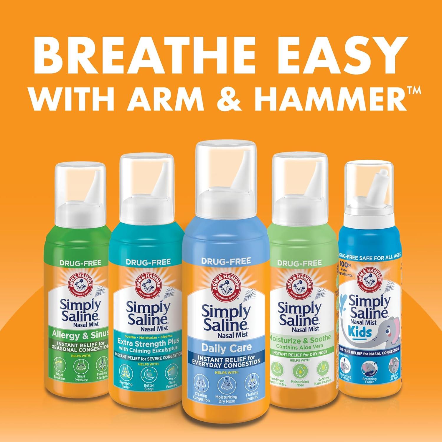 Spray Nasal Simply Saline ARM & HAMMER 45g Alivio Congestión