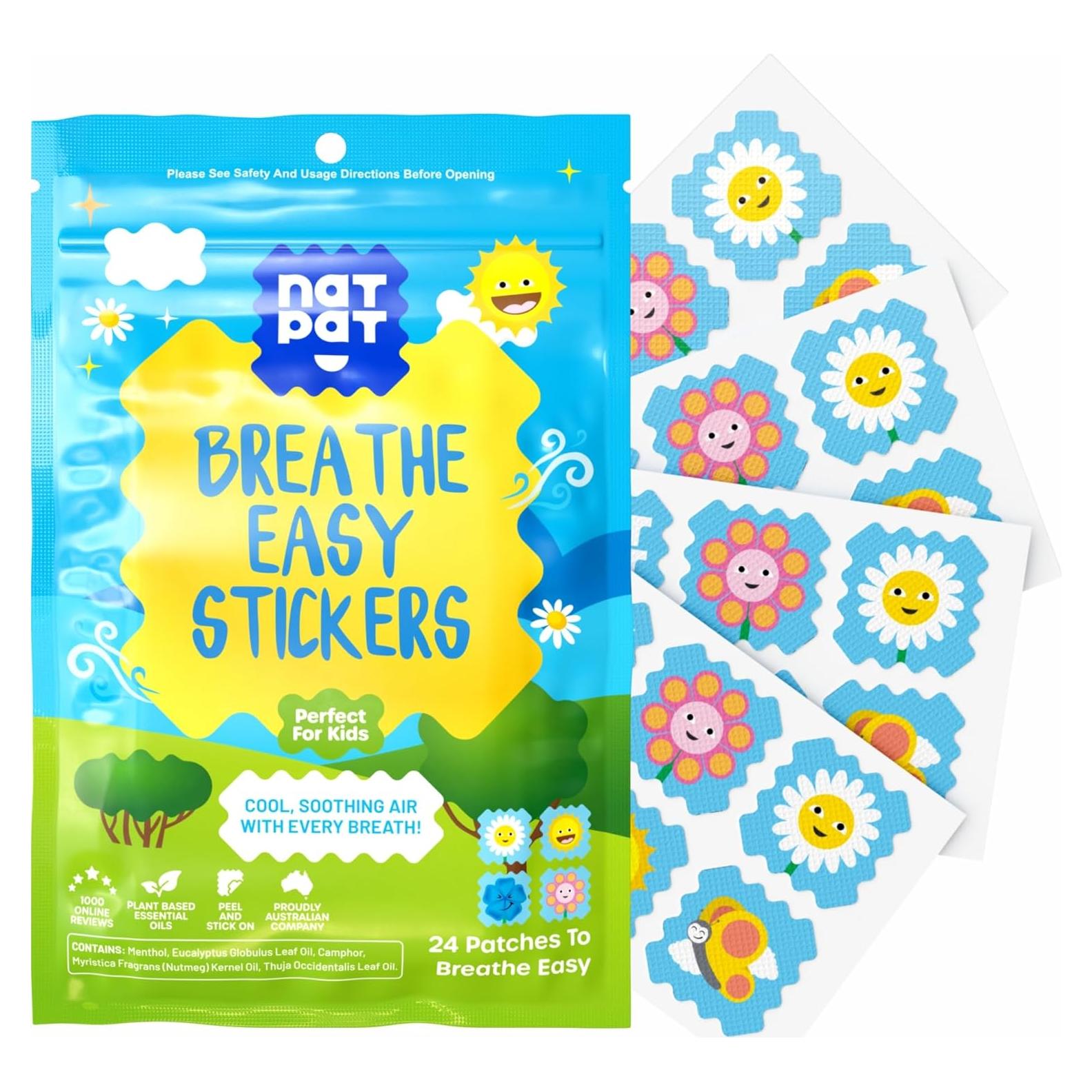 Parche Descongestionante NATPAT para Niños y Adultos - 24 Piezas