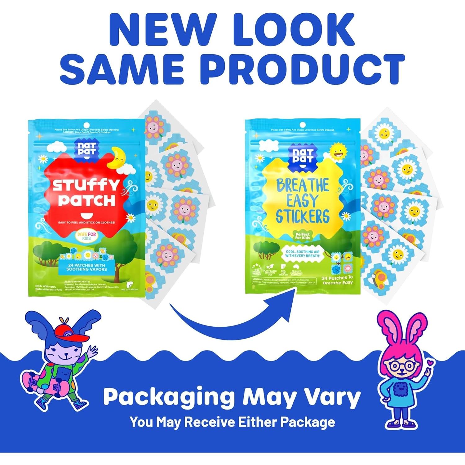 Parche Descongestionante NATPAT para Niños y Adultos - 24 Piezas