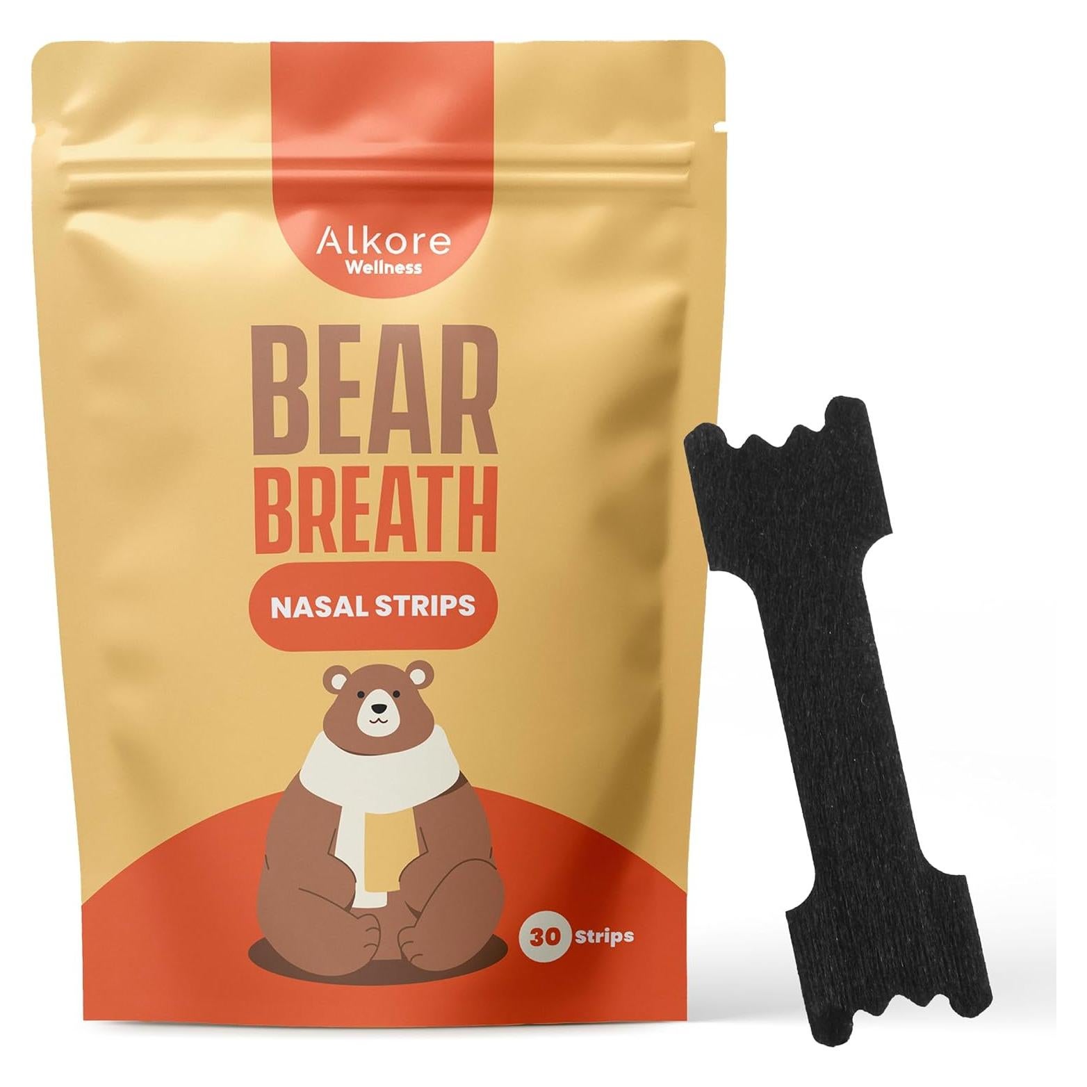 Tiras Nasales Bear Breath - 30 Unidades para Respirar Mejor
