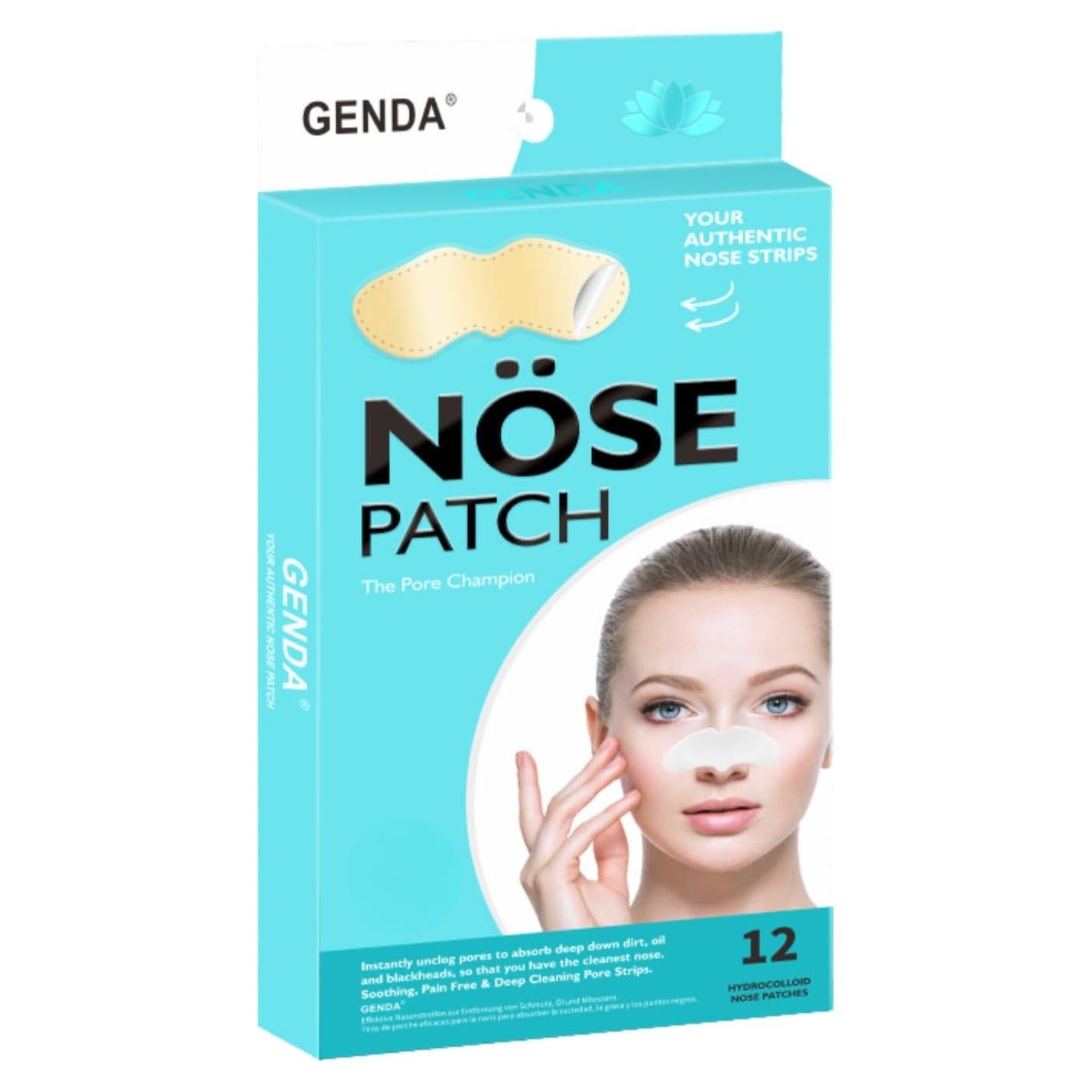 Tiras Nasales GENDA para Puntos Negros - 12 Parches
