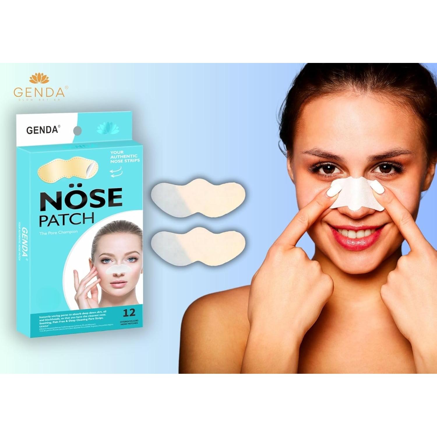 Tiras Nasales GENDA para Puntos Negros - 12 Parches