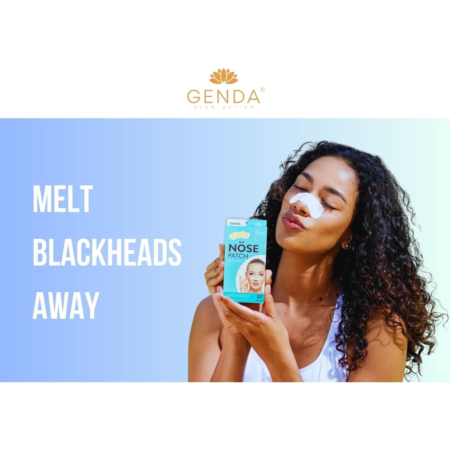 Tiras Nasales GENDA para Puntos Negros - 12 Parches