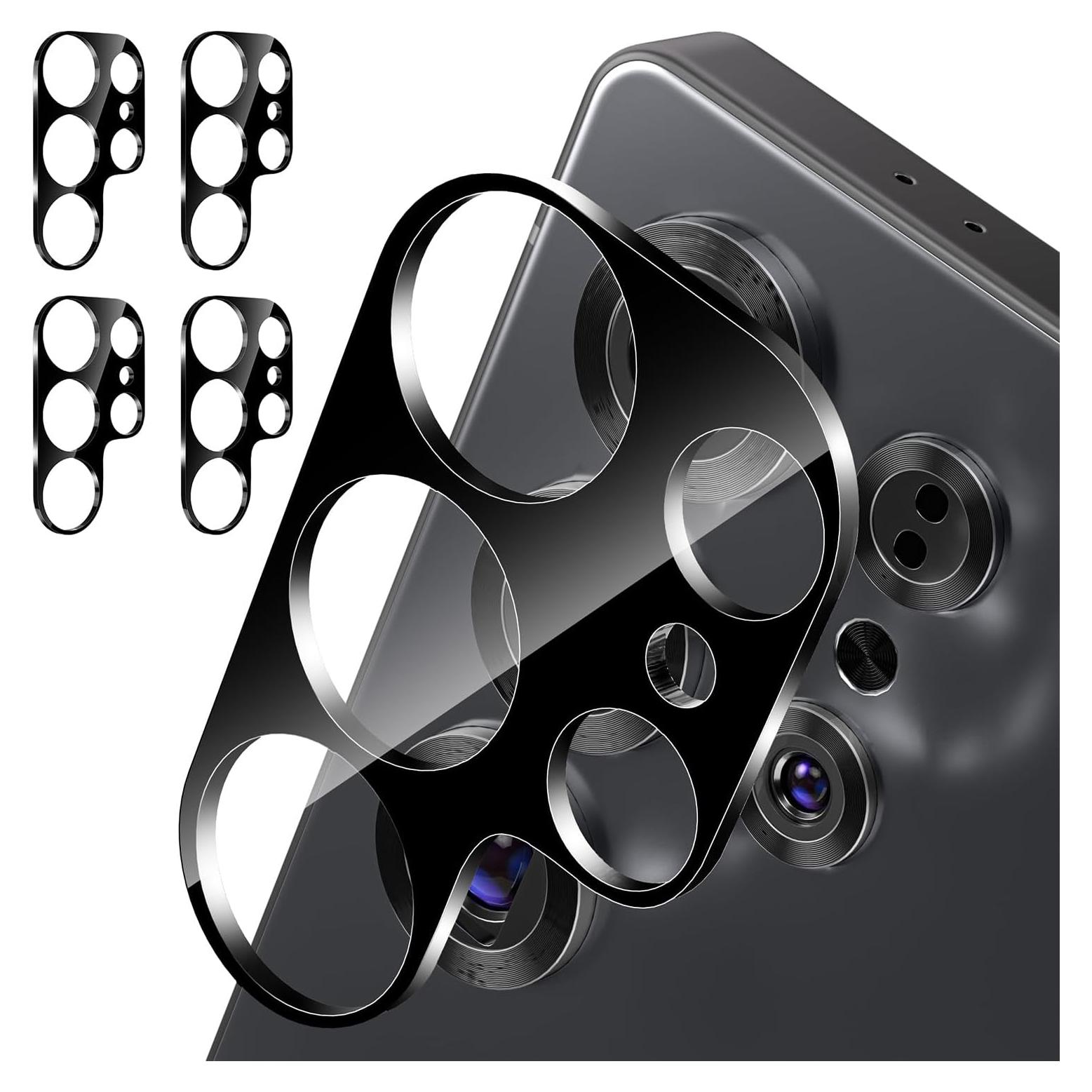 Protector de Lente de Cámara imluckies para Samsung Galaxy S25 Ultra - Vidrio Templado 9H, 4 Paquetes