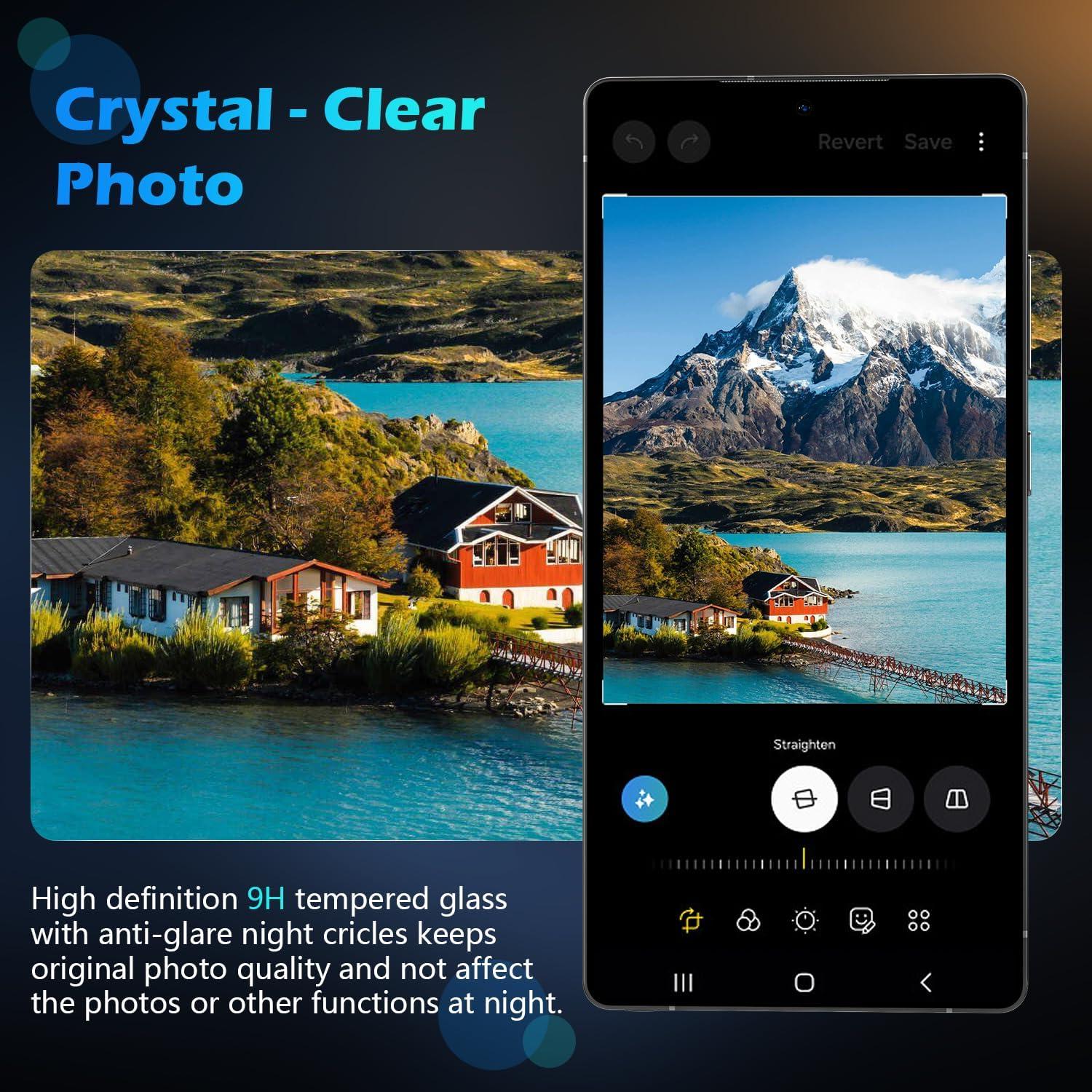 Protector de Lente de Cámara imluckies para Samsung Galaxy S25 Ultra - Vidrio Templado 9H, 4 Paquetes