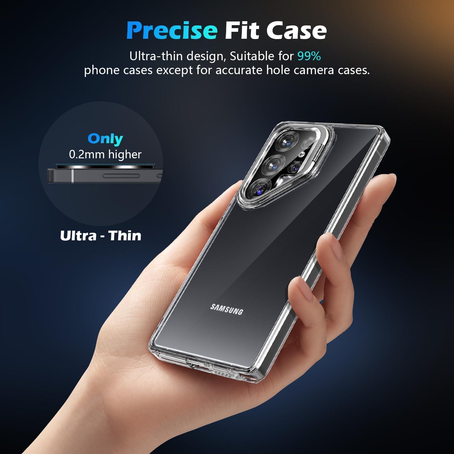 Protector de Lente de Cámara imluckies para Samsung Galaxy S25 Ultra - Vidrio Templado 9H, 4 Paquetes