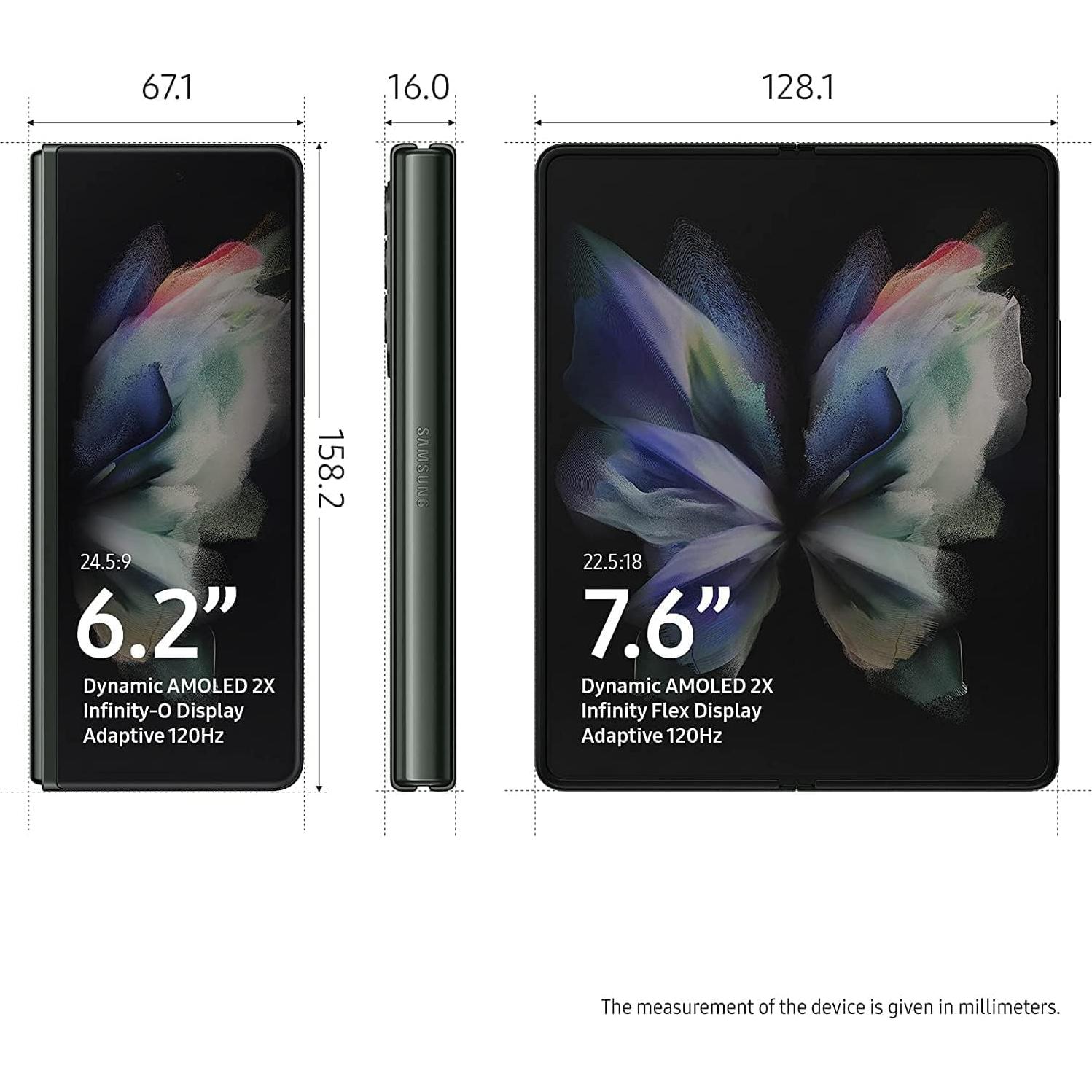 Samsung Galaxy Z Fold 3 5G 256GB Verde Fantasma Desbloqueado