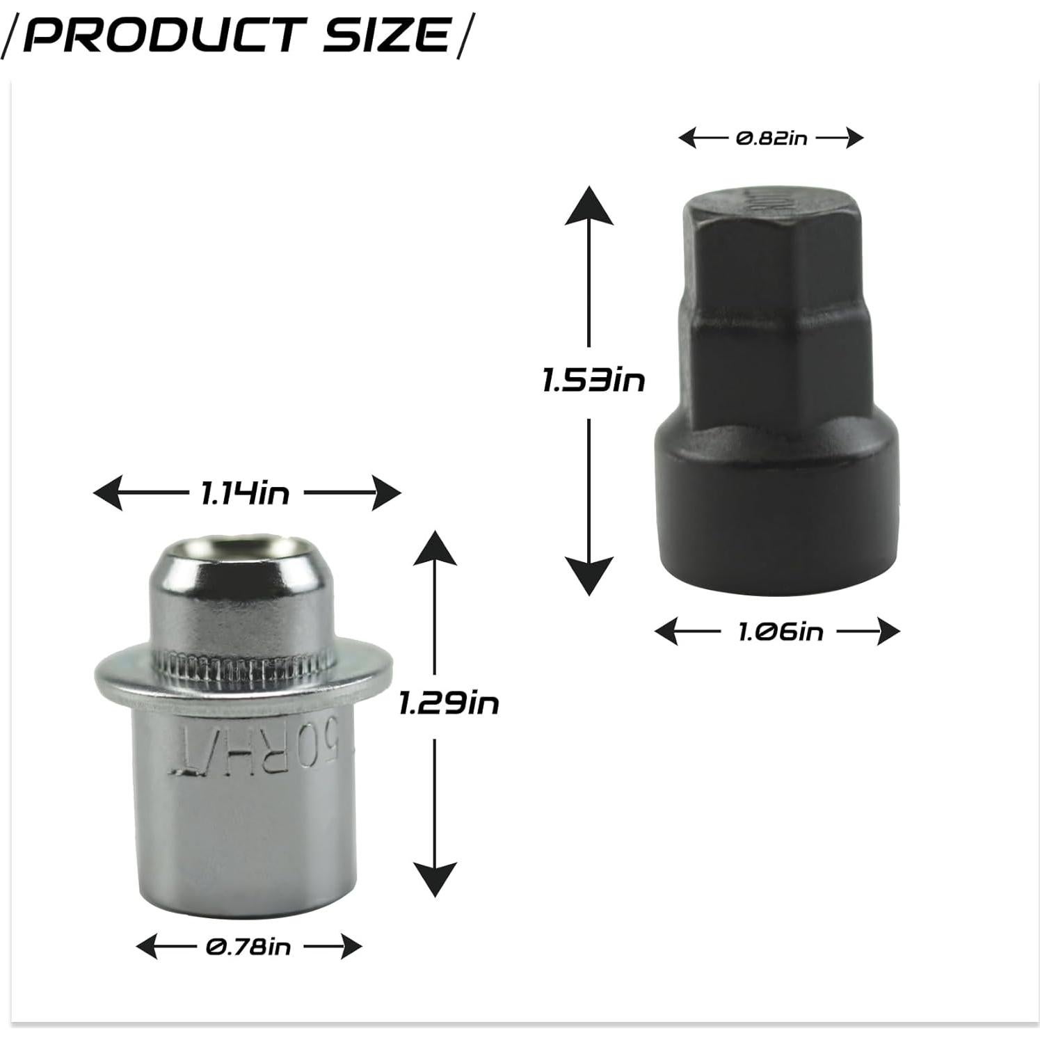 Juego de Birlos de Bloqueo DOPPAPS M12 x 1.5 para Toyota