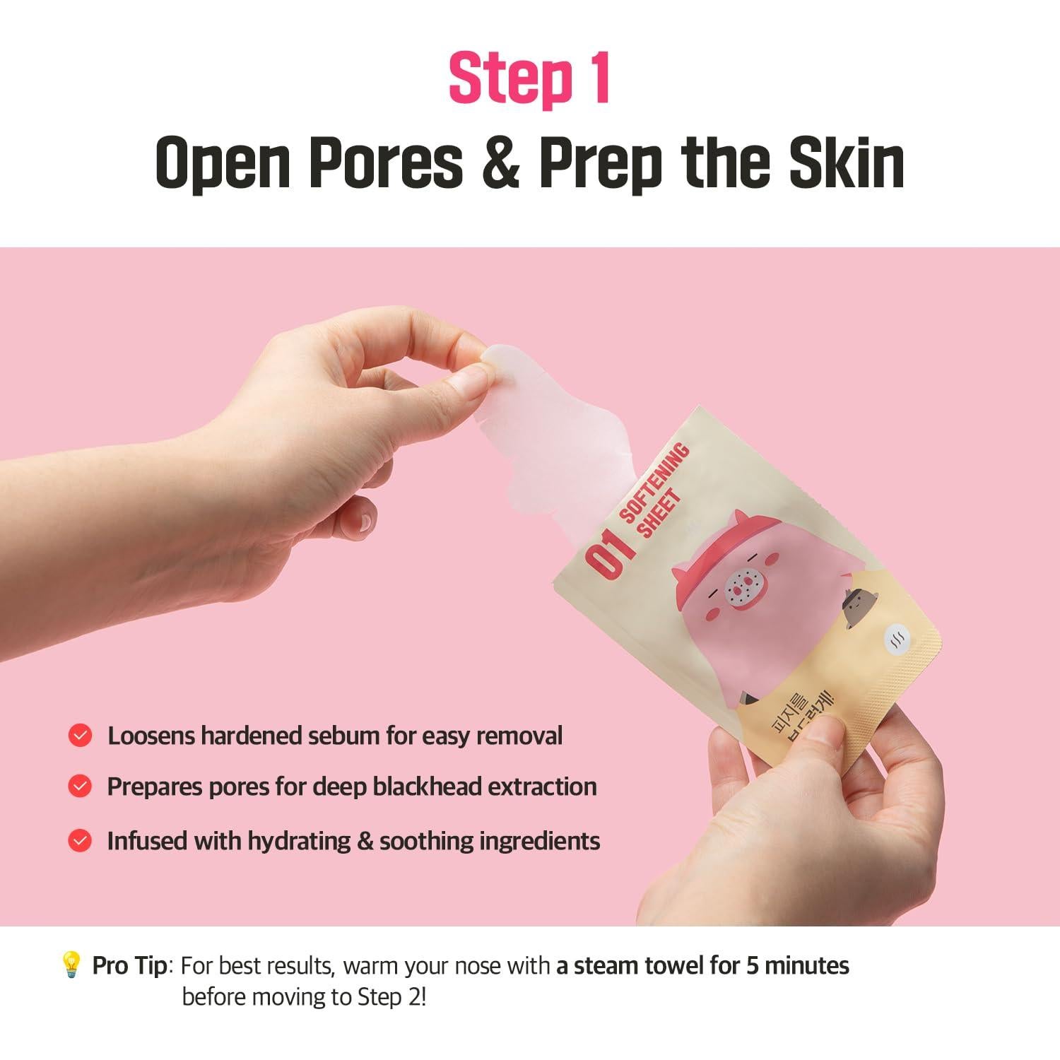 Tiras Eliminadoras de Puntos Negros | Cuidado Coreano | 3 Unidades